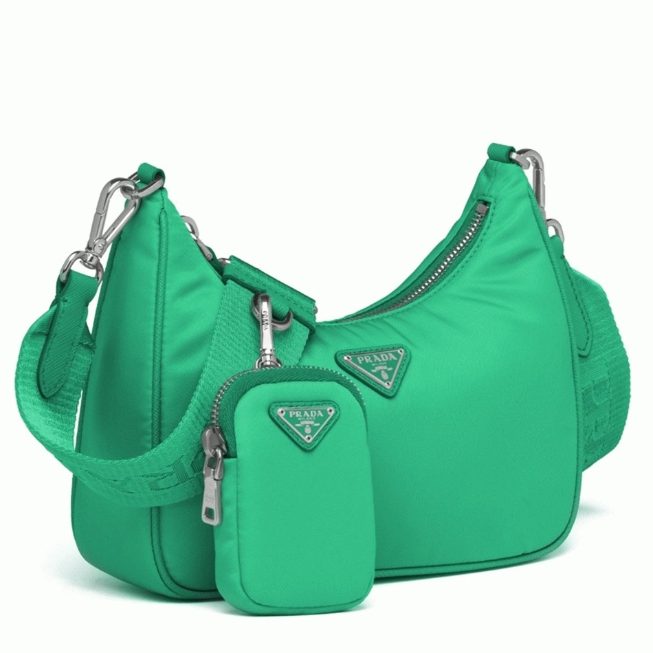 Prada Re-Edition Shoulder Bag Replica in Green