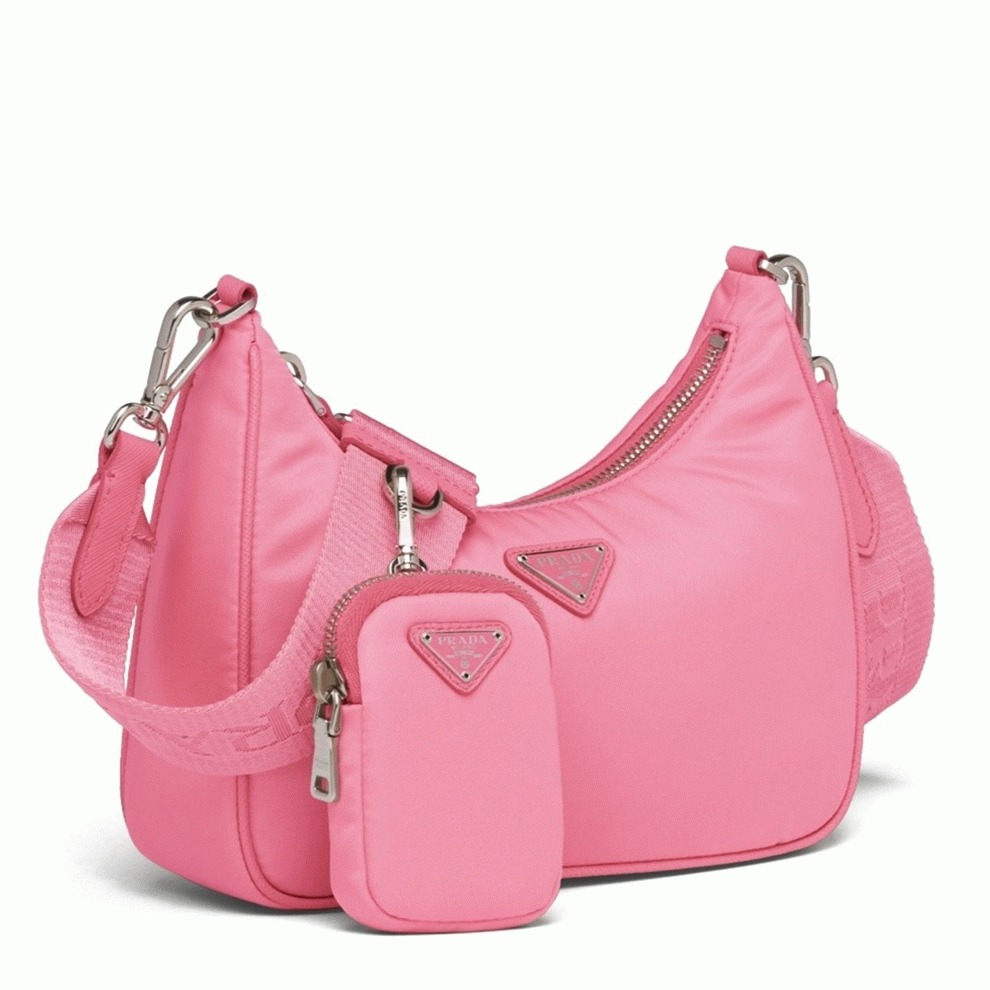 Prada Re-Edition Shoulder Bag Knockoff in Pink