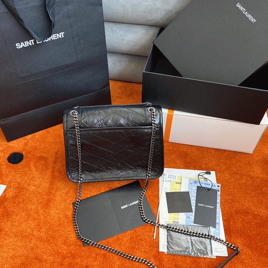 Fake Saint Laurent Niki Baby Chain Bag Noir