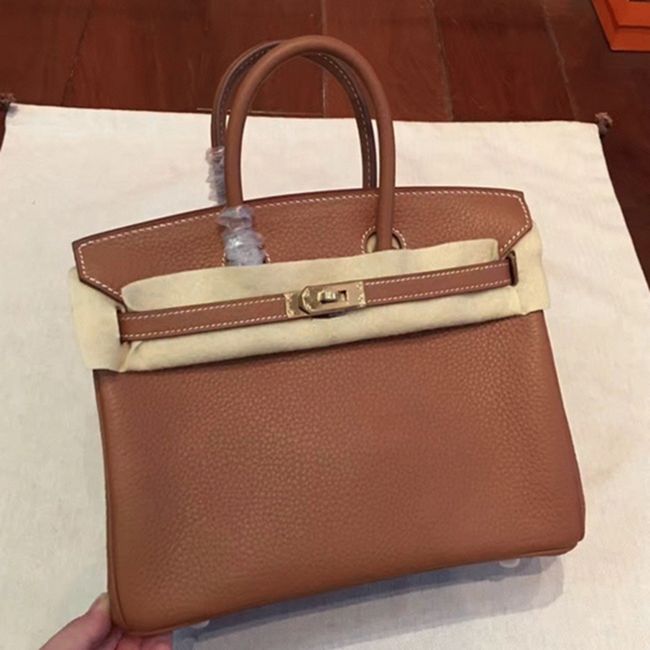 1:1 Premium Brown Hermes Birkin 25cm Fake Bag