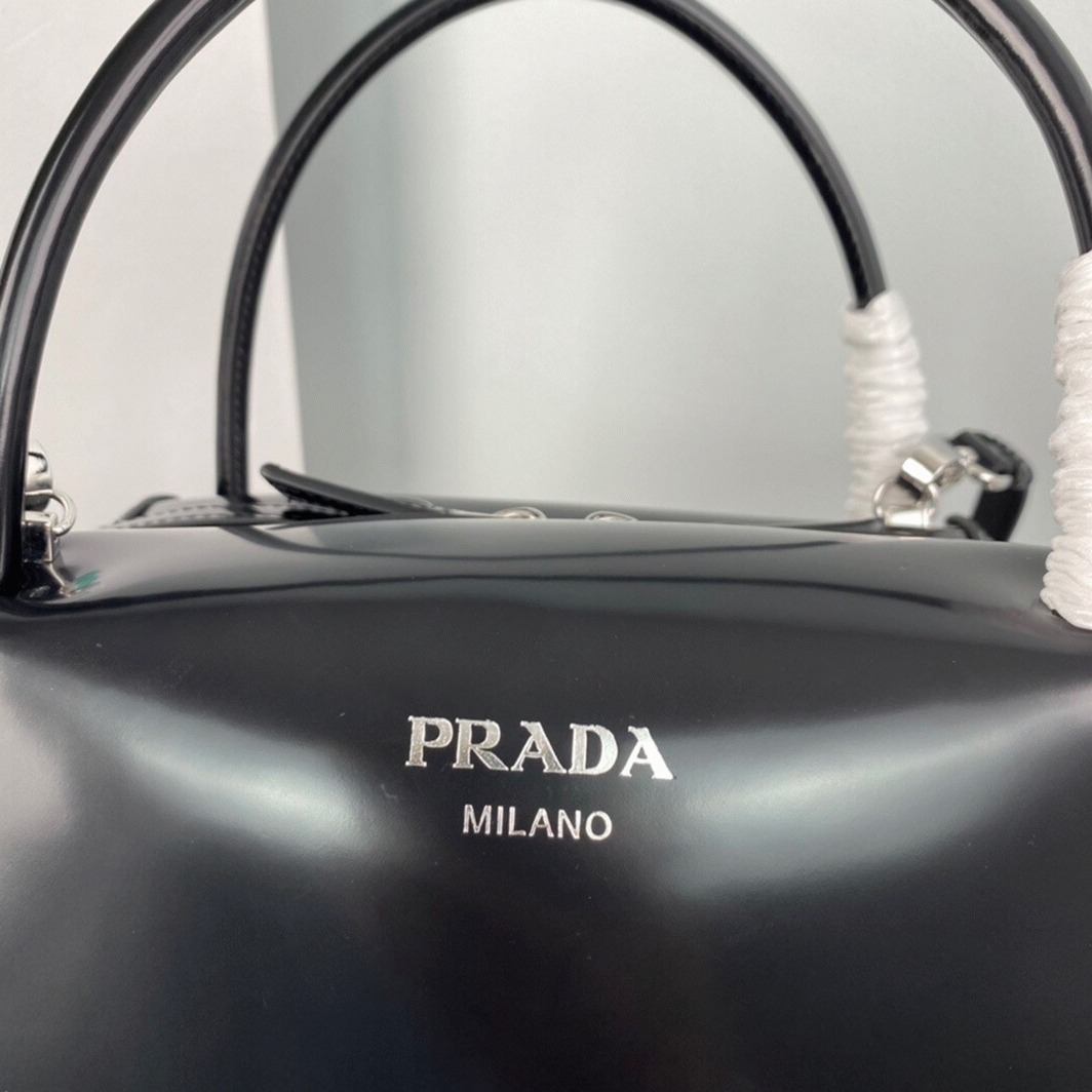 Prada Supernova Medium Bag Knockoff in Black Brushed