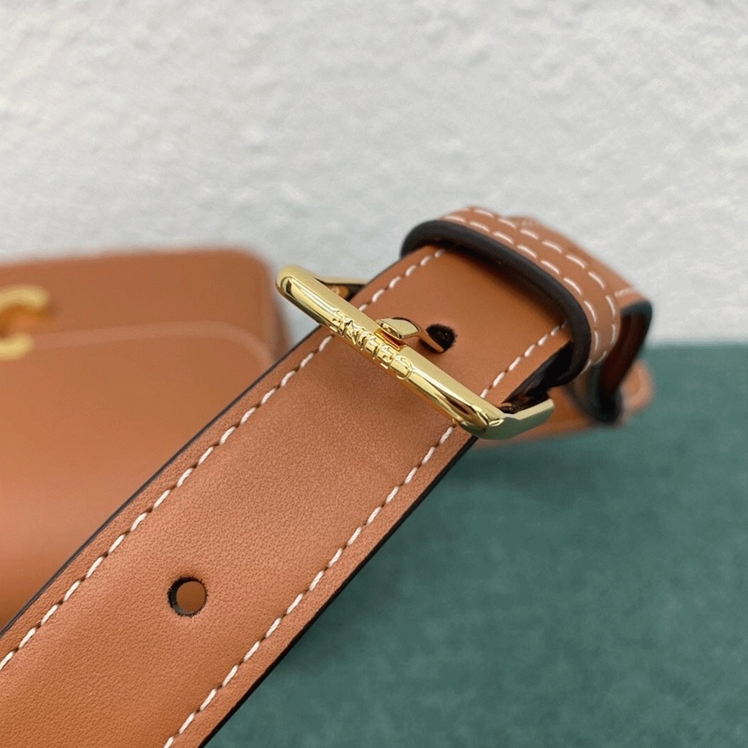 Top Quality Faux Celine Triomphe Medium Bag In Brown