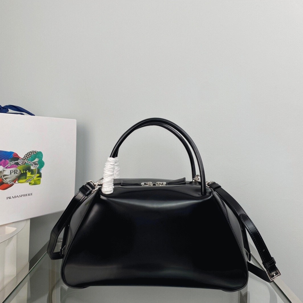 Prada Supernova Medium Bag Knockoff in Black Brushed