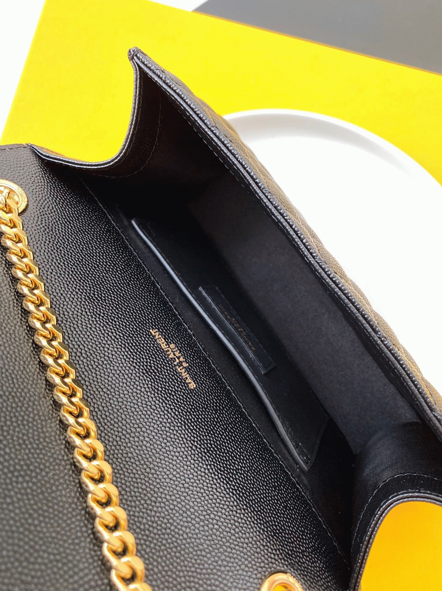 Replica Saint Laurent Envelope Small Bag Black