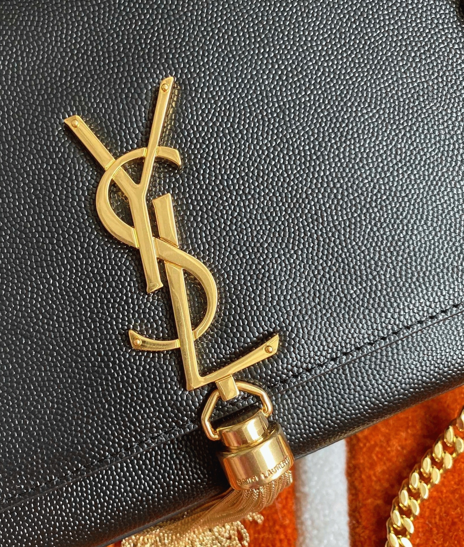 Saint Laurent Kate Medium Tassel Bag Black