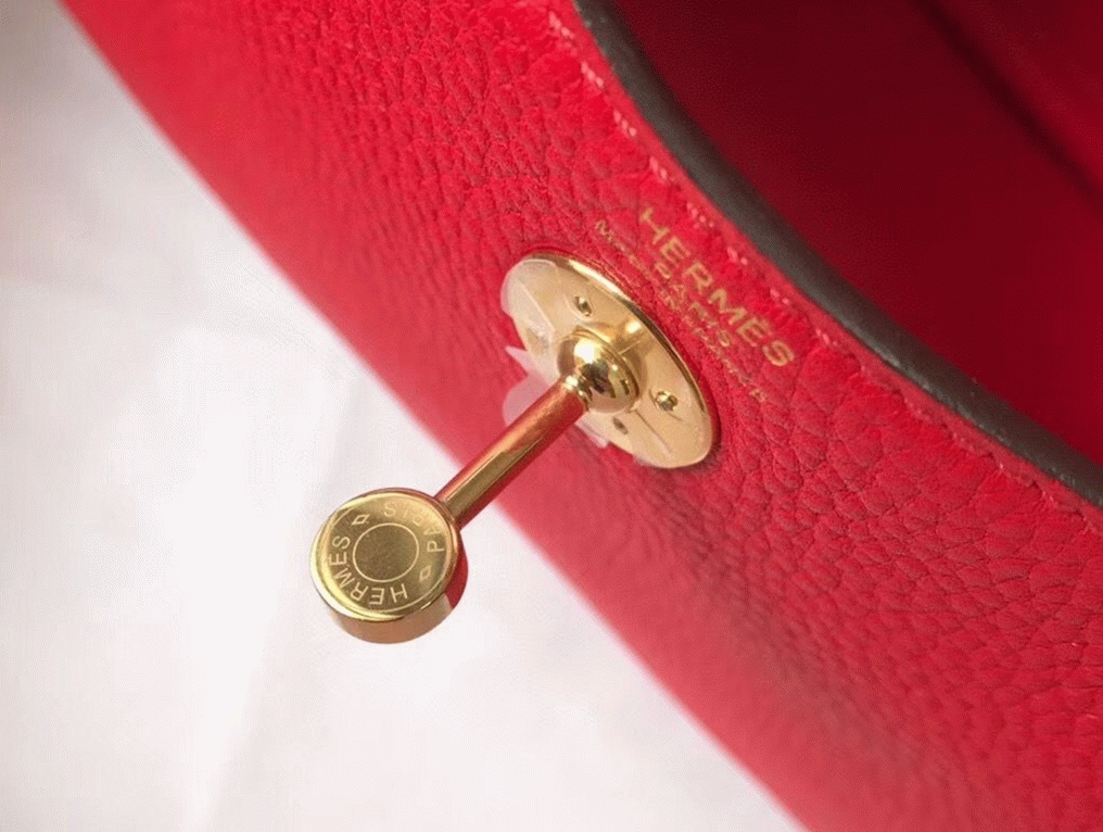 Fake designer Hermes Lindy Mini handbag in red