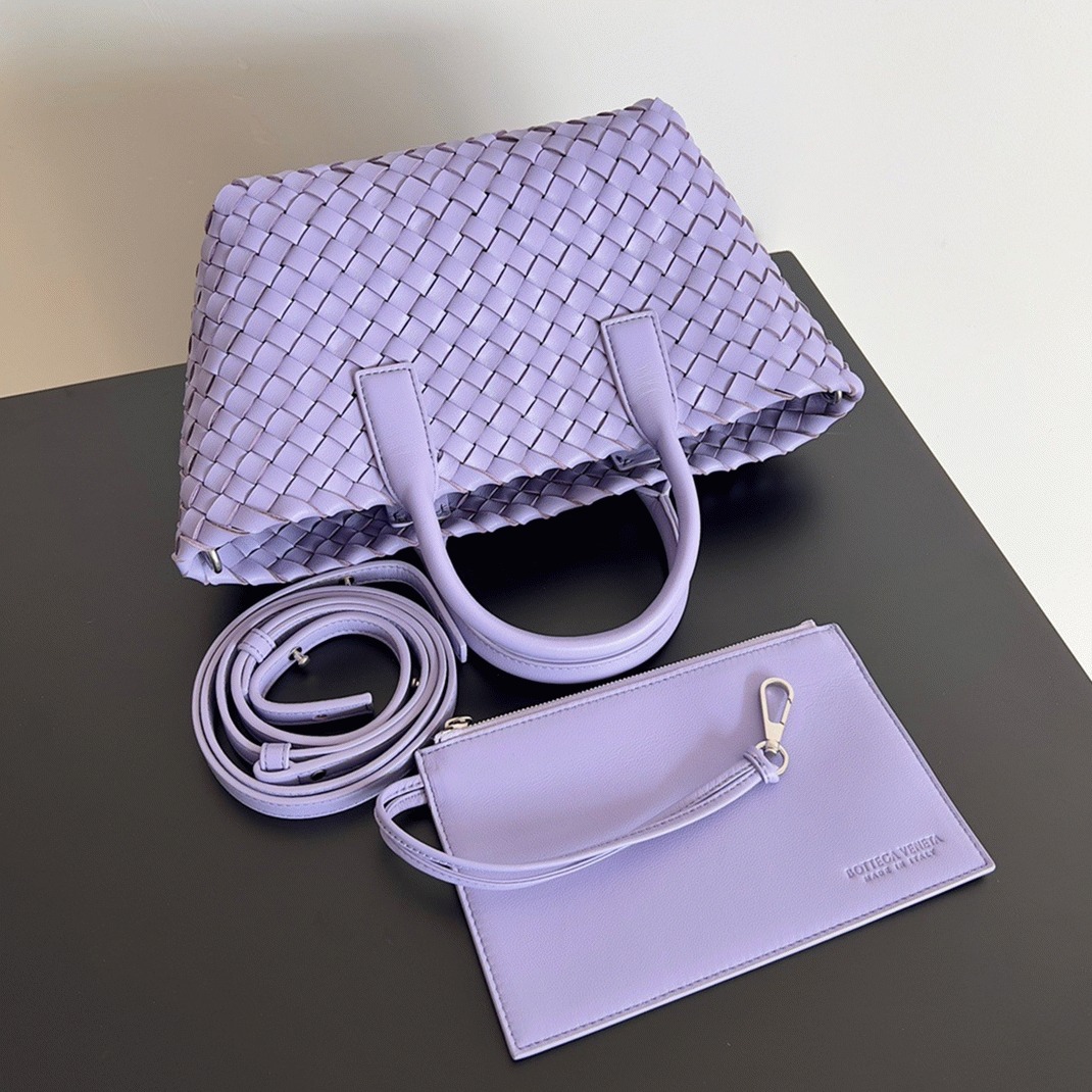 Top Quality Knockoff Bottega Veneta Cabat Mini Bag In Wisteria Intrecciato Lambskin