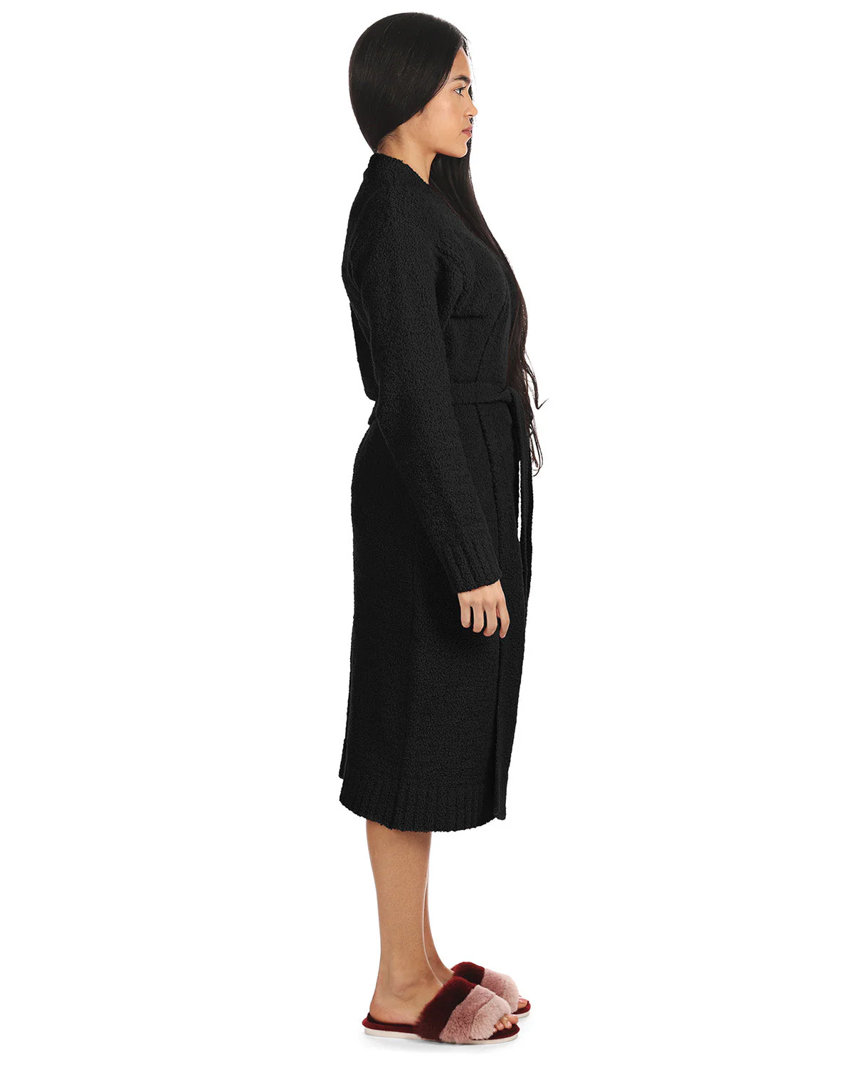 Women's Warm Cozy Knit Long Lounge Robe
