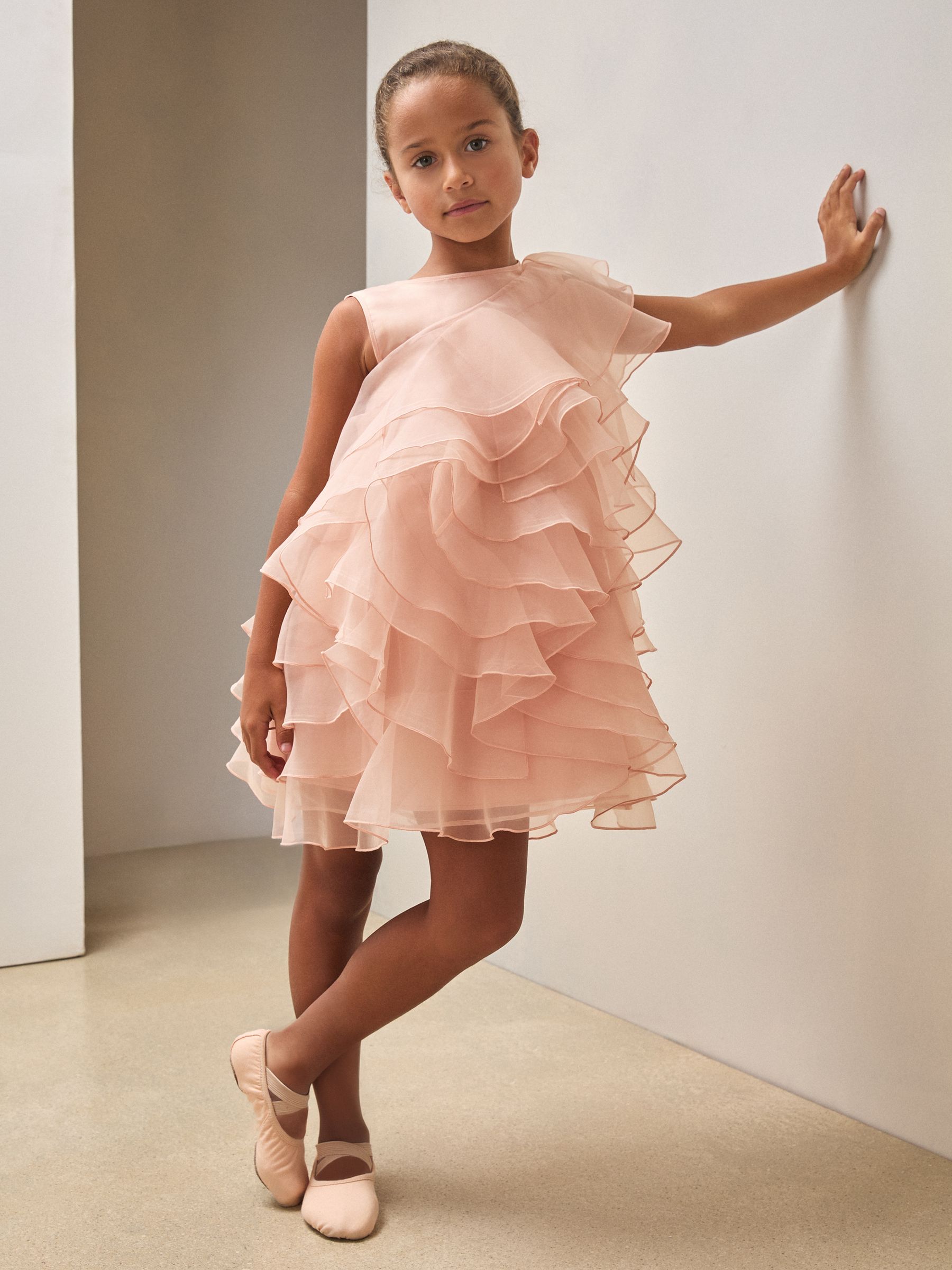 3-9 yrs Reiss | Royal Ballet Organza Dress in Pink