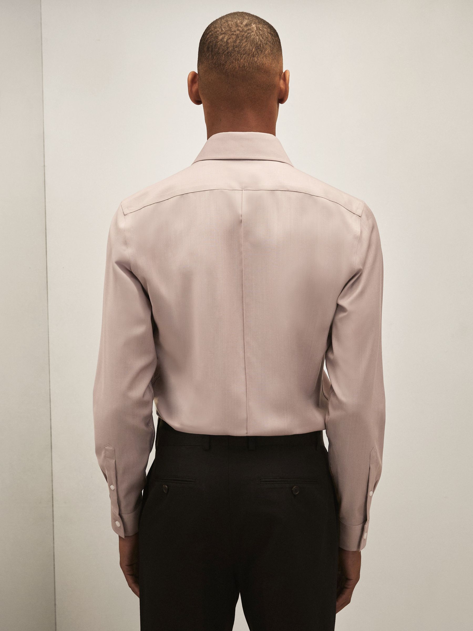 Reiss | Royal Ballet Tuxedo Shirt in Rose Pink