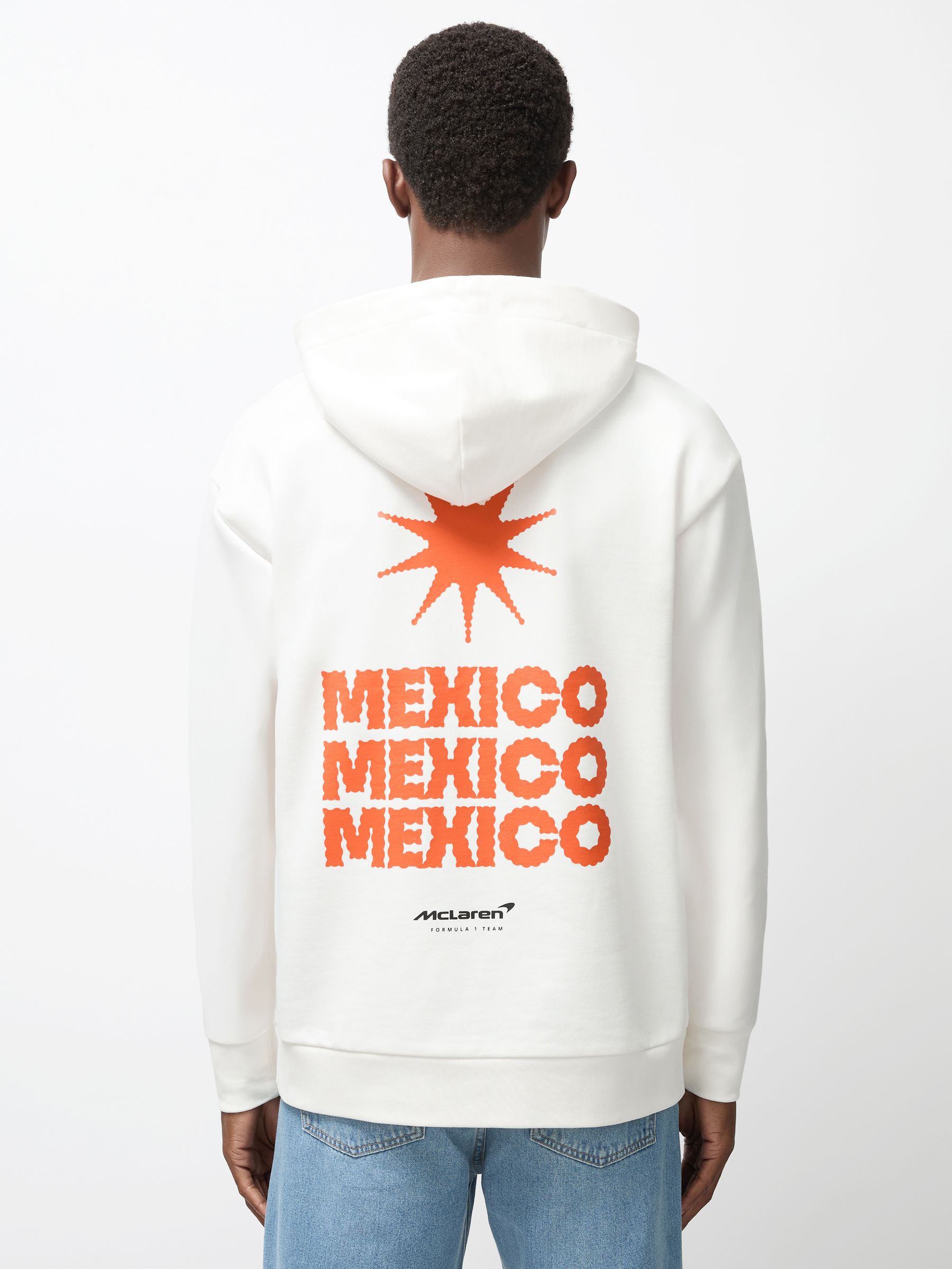 McLaren F1 Team Mexico City Hoodie Unisex Fit in White