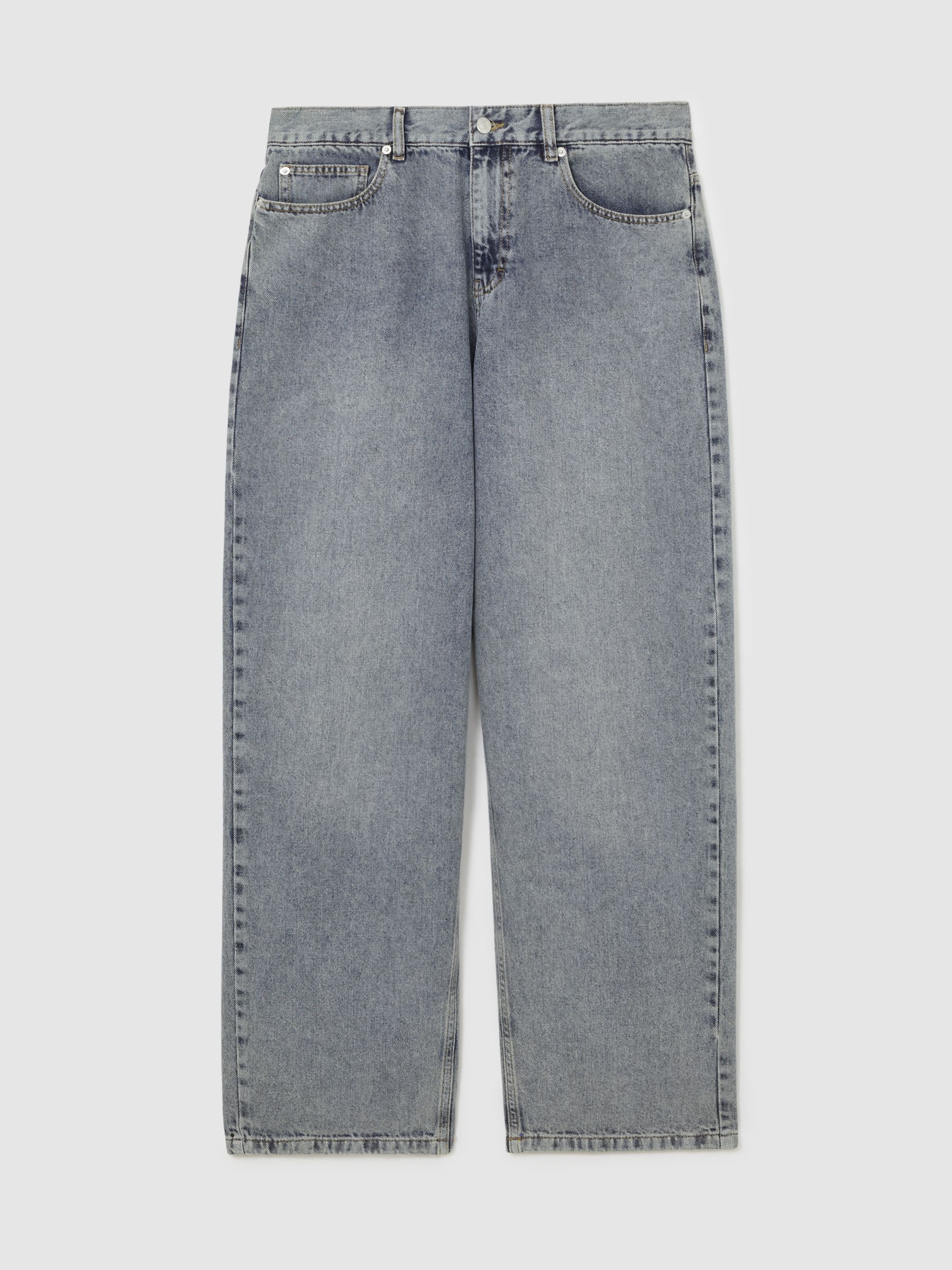 Les Deux Relaxed-Leg Jeans in Light Indigo Wash