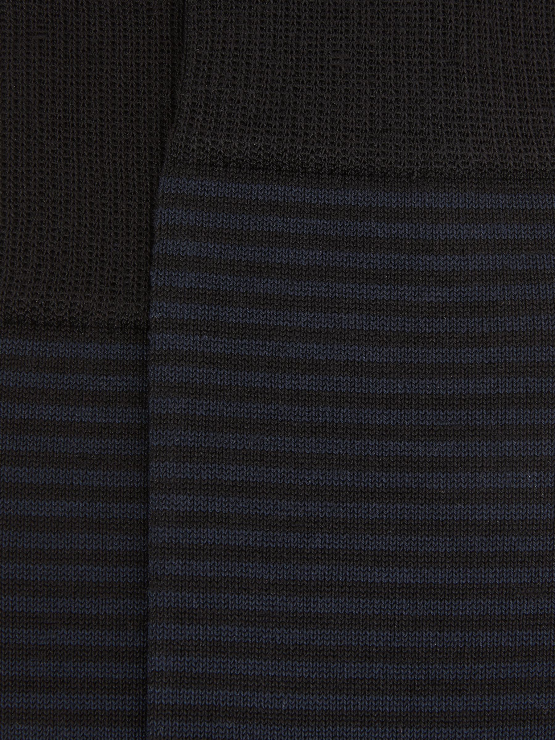 Striped Socks in Black/Navy