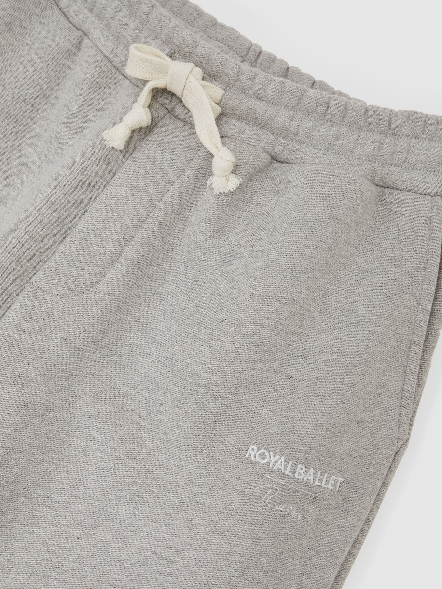 Reiss | Royal Ballet Cuffed Joggers in Grey Melange