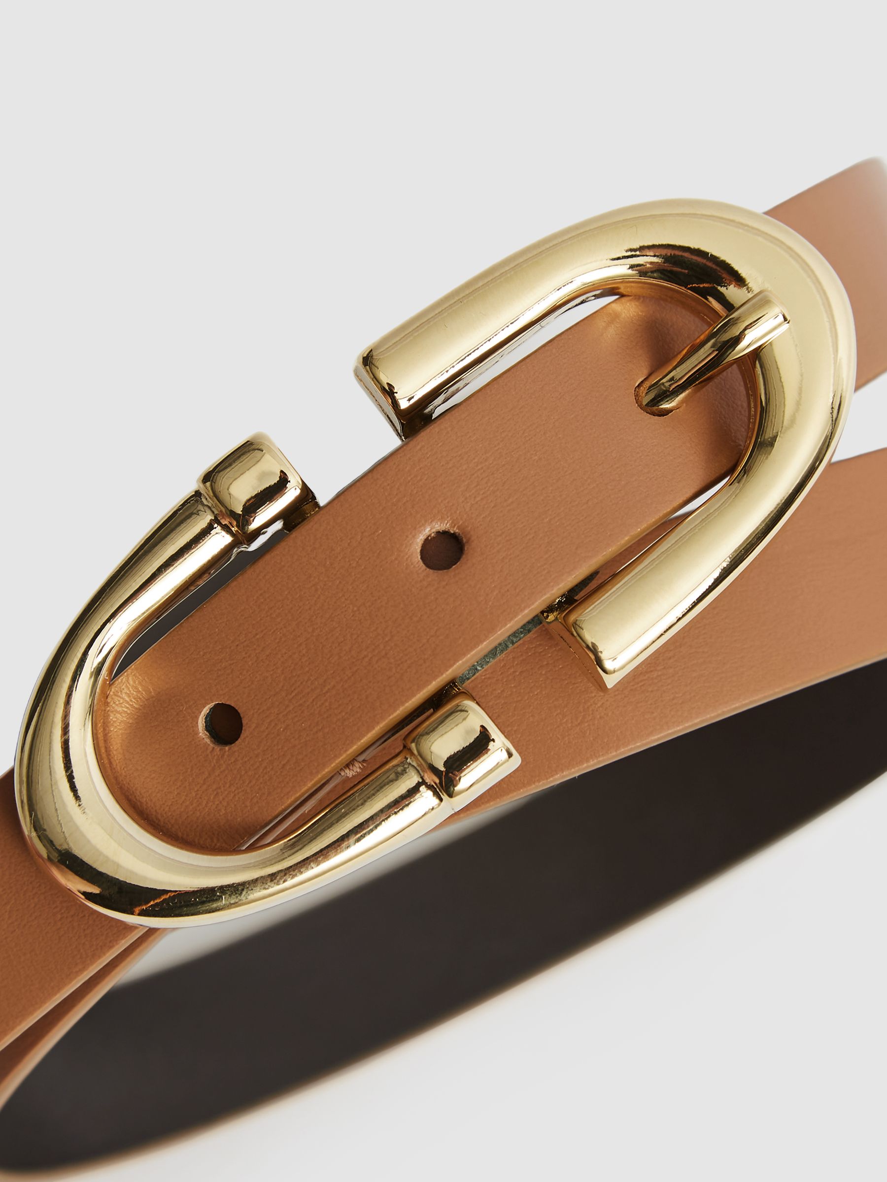Horseshoe Belt in Tan