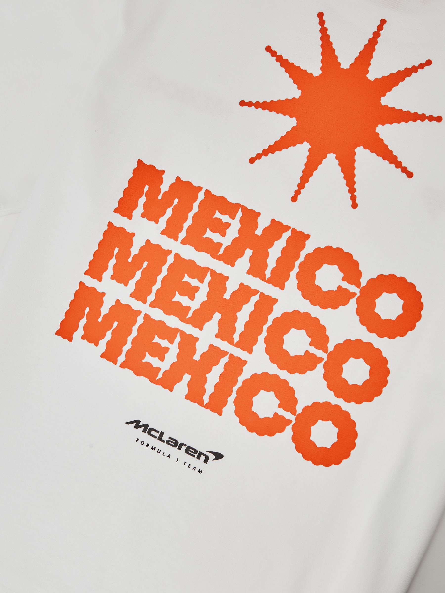 McLaren F1 Team Mexico City T-Shirt Unisex Fit in White