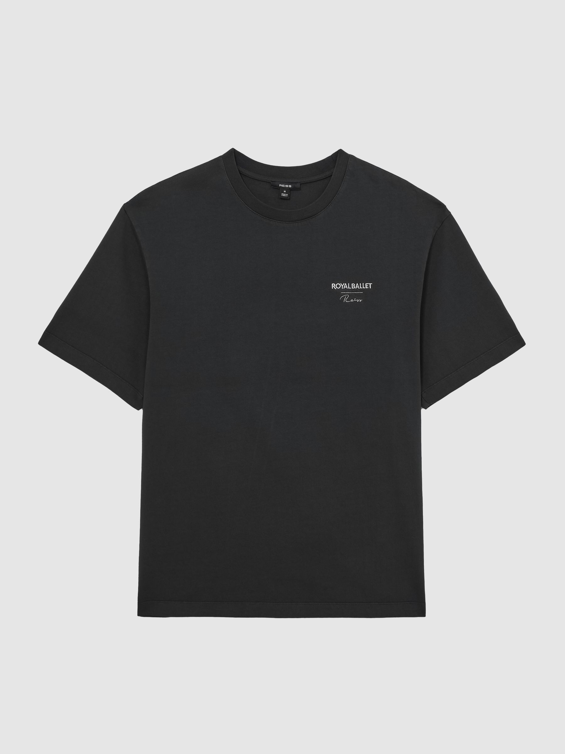 Reiss | Royal Ballet Logo Unisex Fit T-Shirt in Black