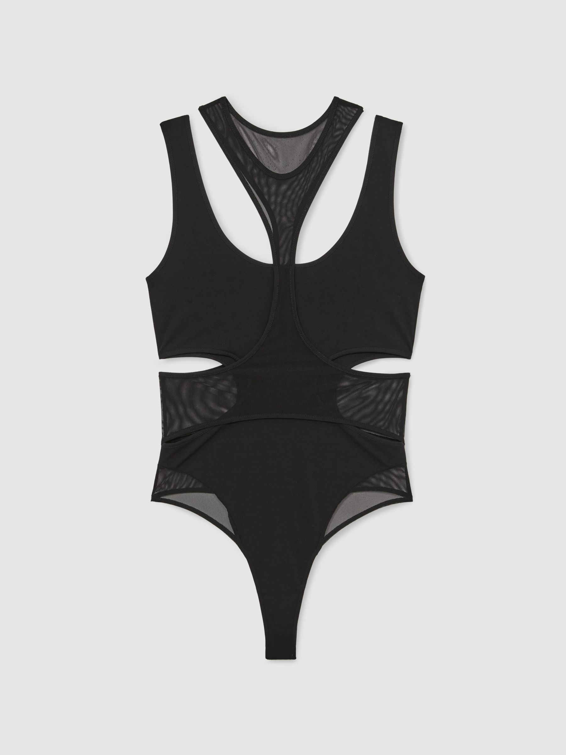 Reiss | Royal Ballet Mesh Bodysuit in Black