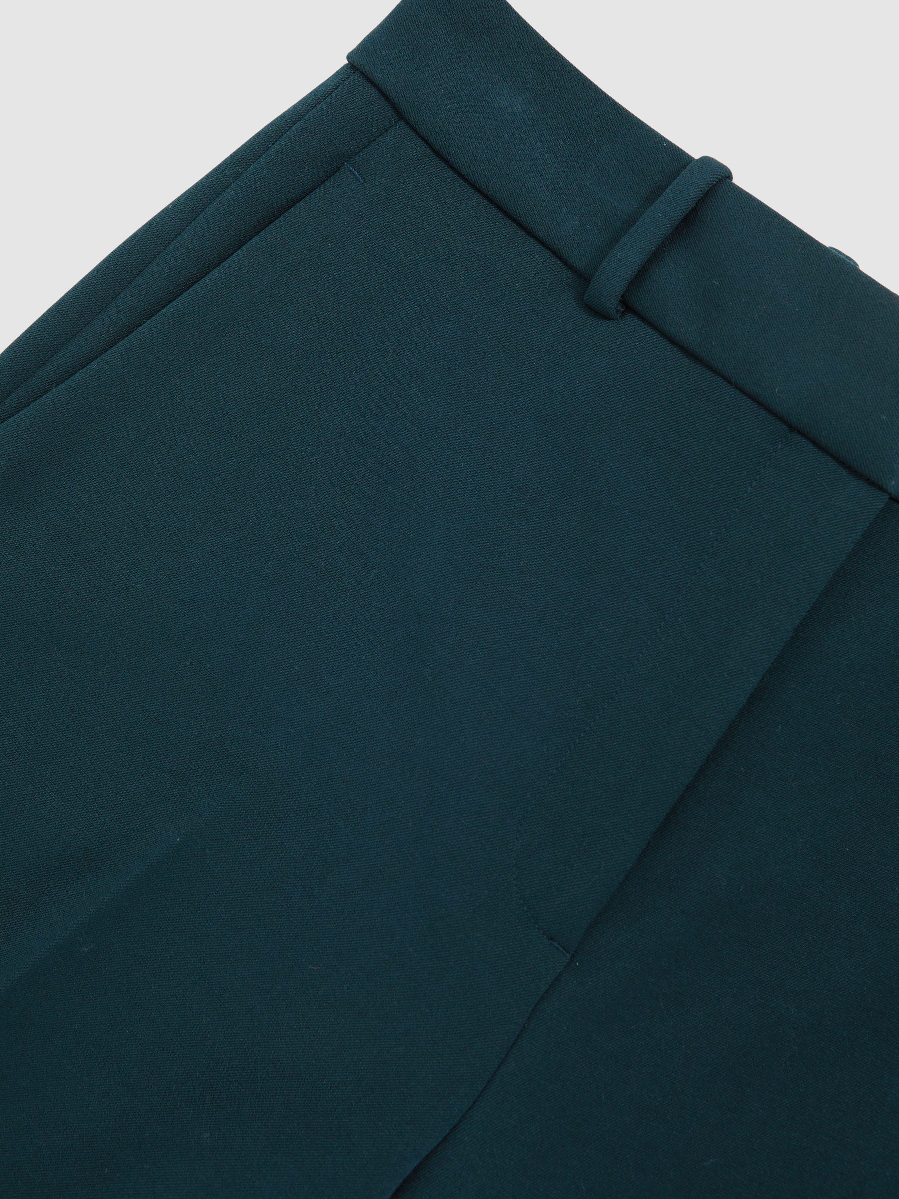 Petite Slim Fit Suit Trousers in Teal