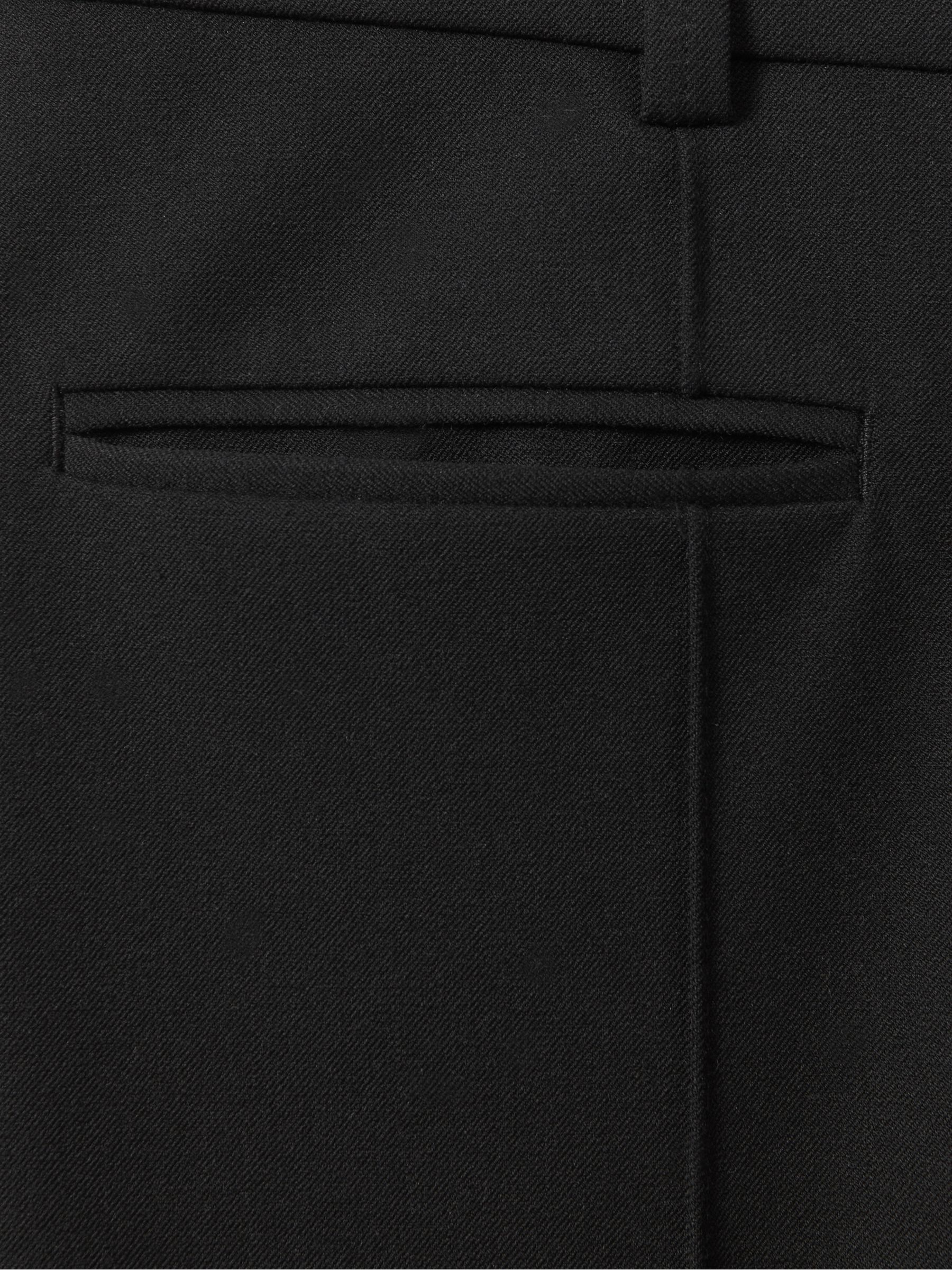 High Rise Flared Trousers in Black