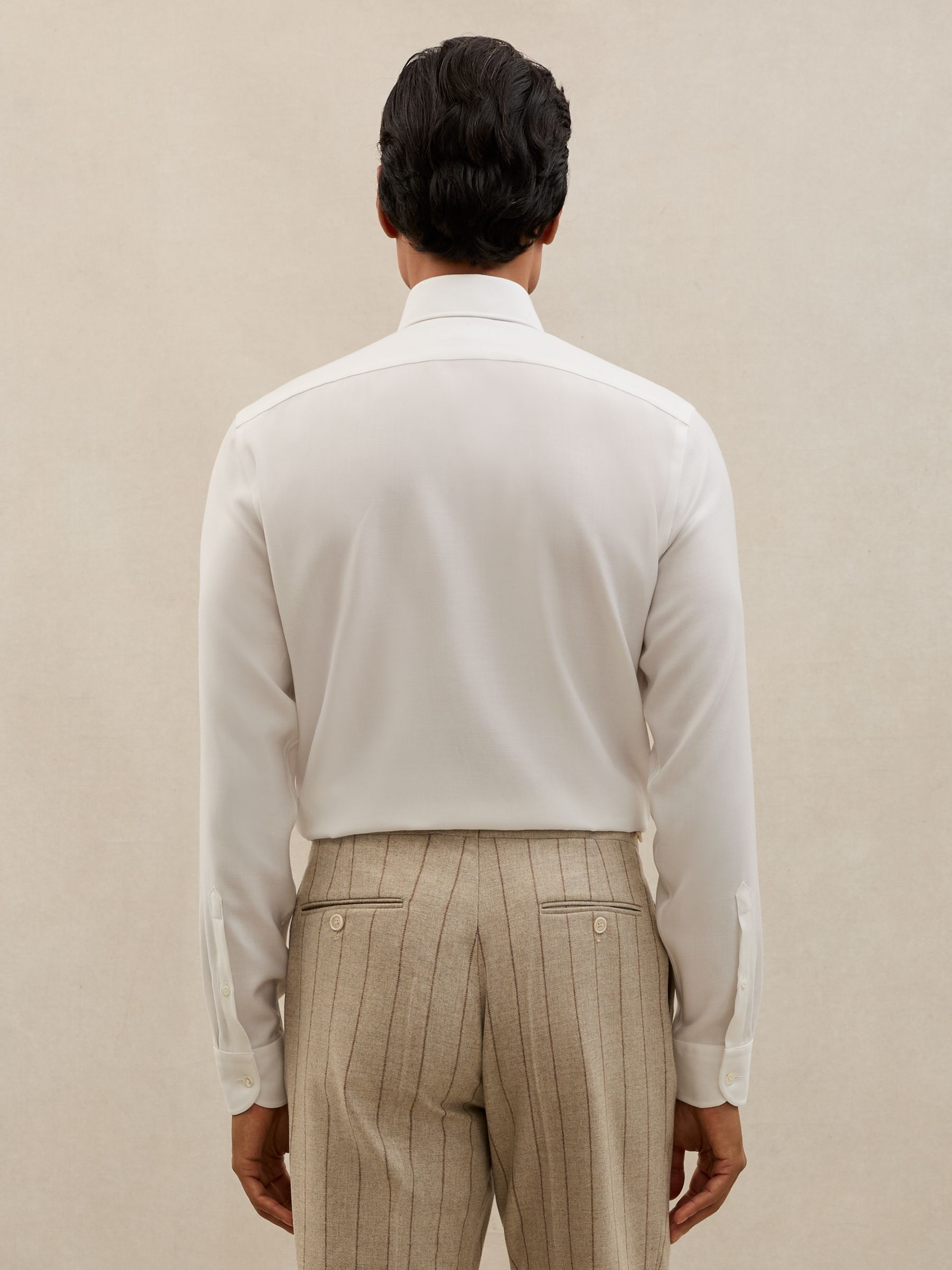 Atelier Wool Regular-Fit Shirt in White