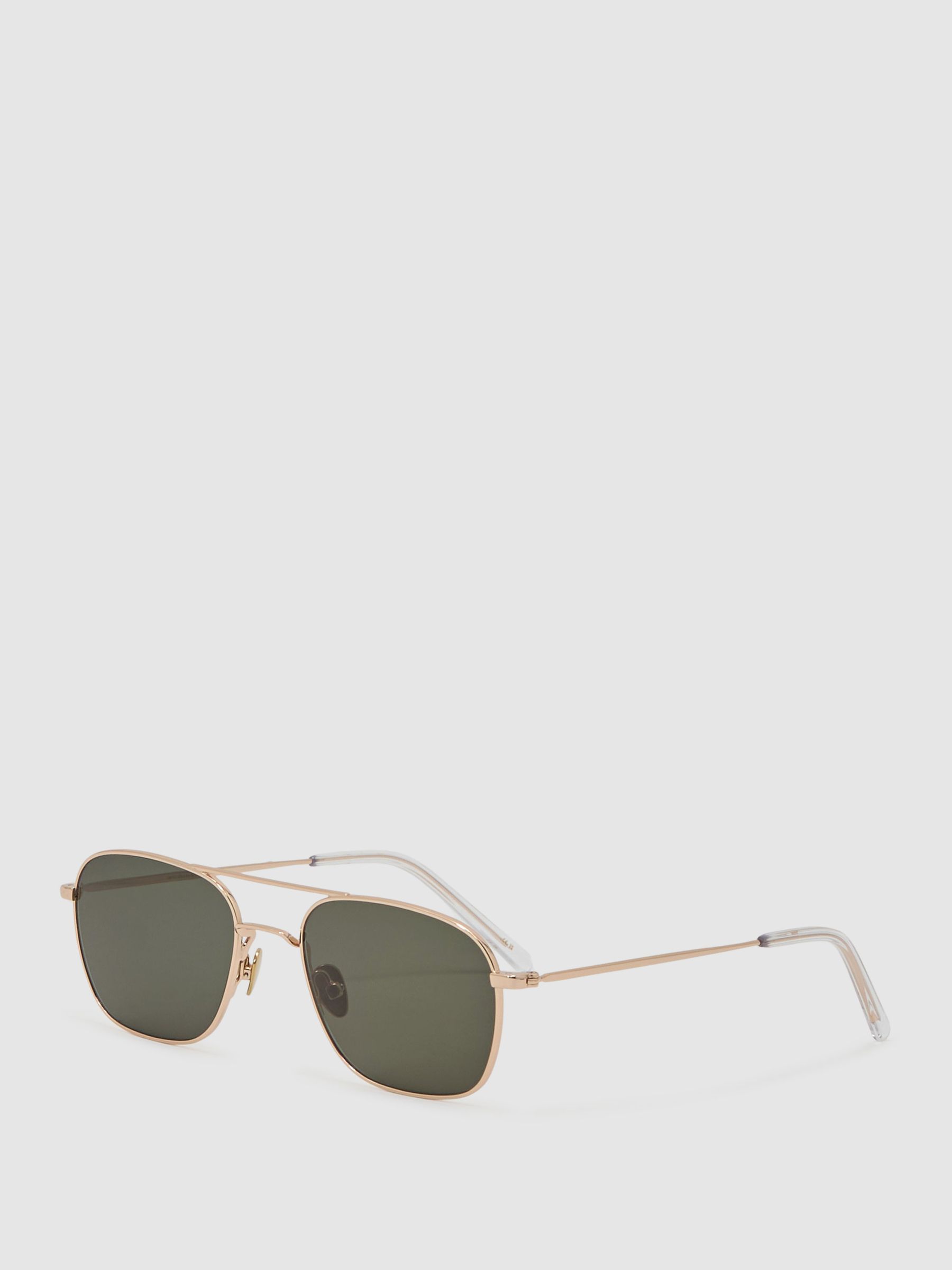 Monokel Eyewear Aviator Style Sunglasses in Silver