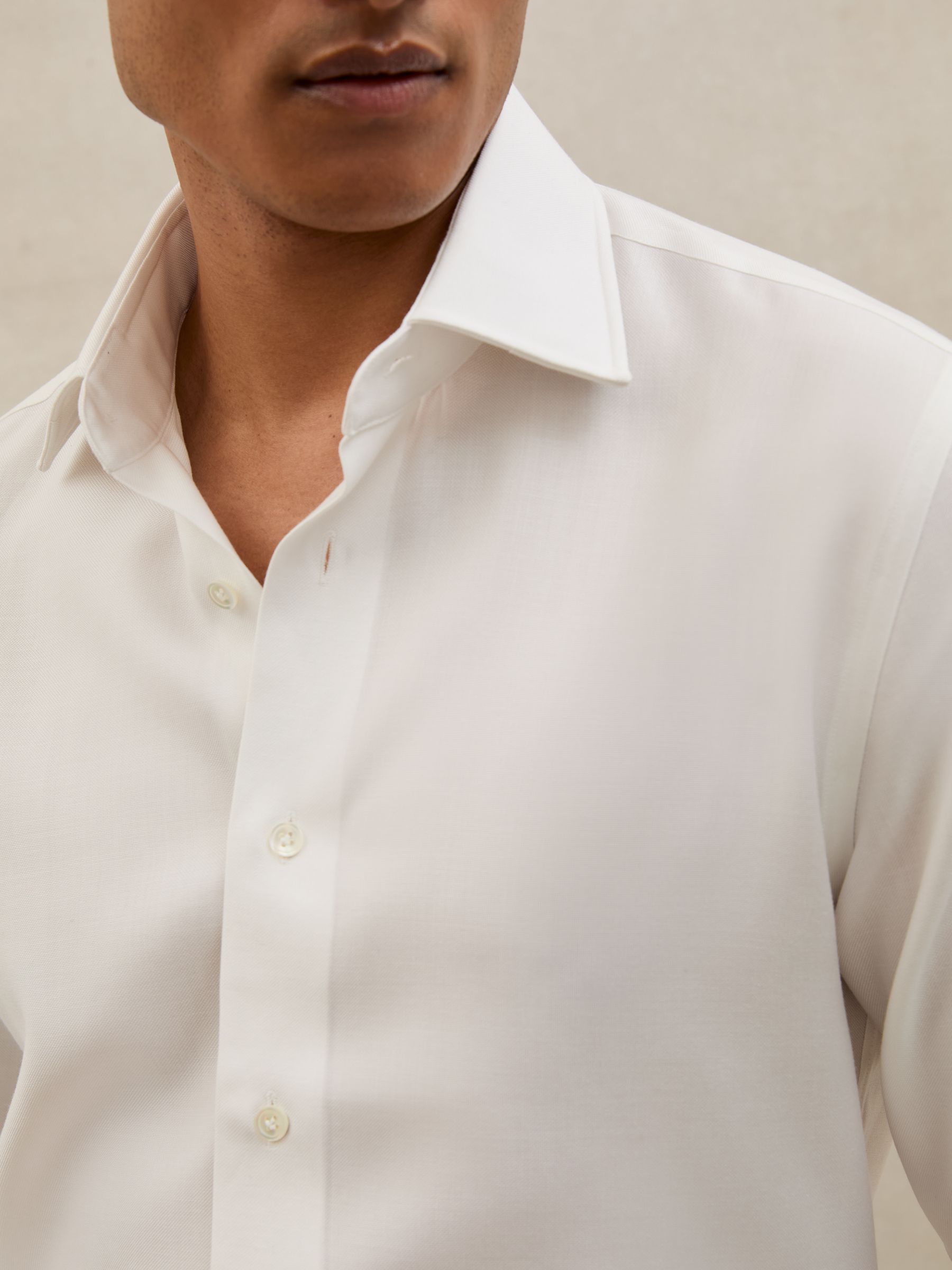 Atelier Wool Regular-Fit Shirt in White