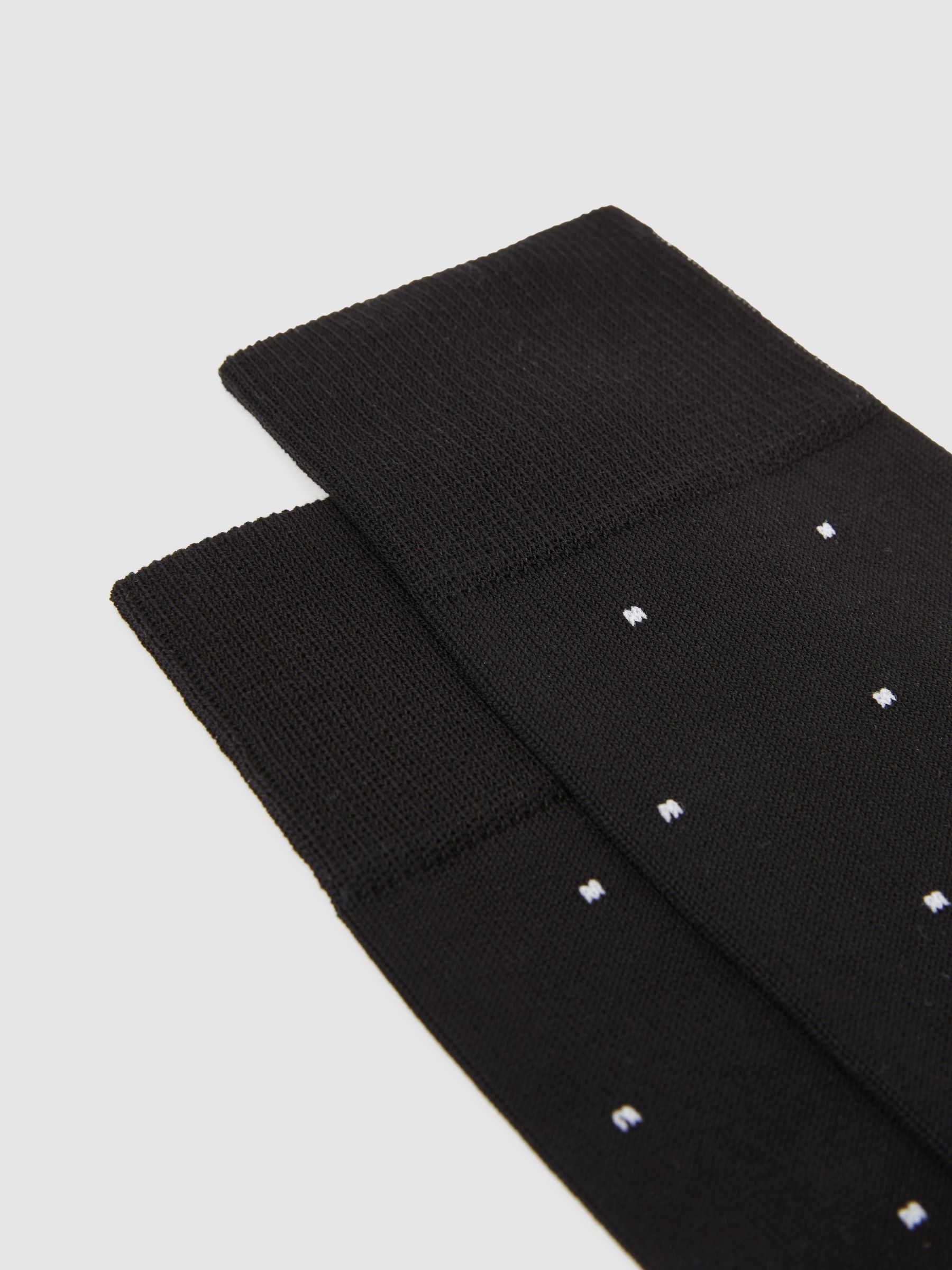 Polka Dot Socks in Black