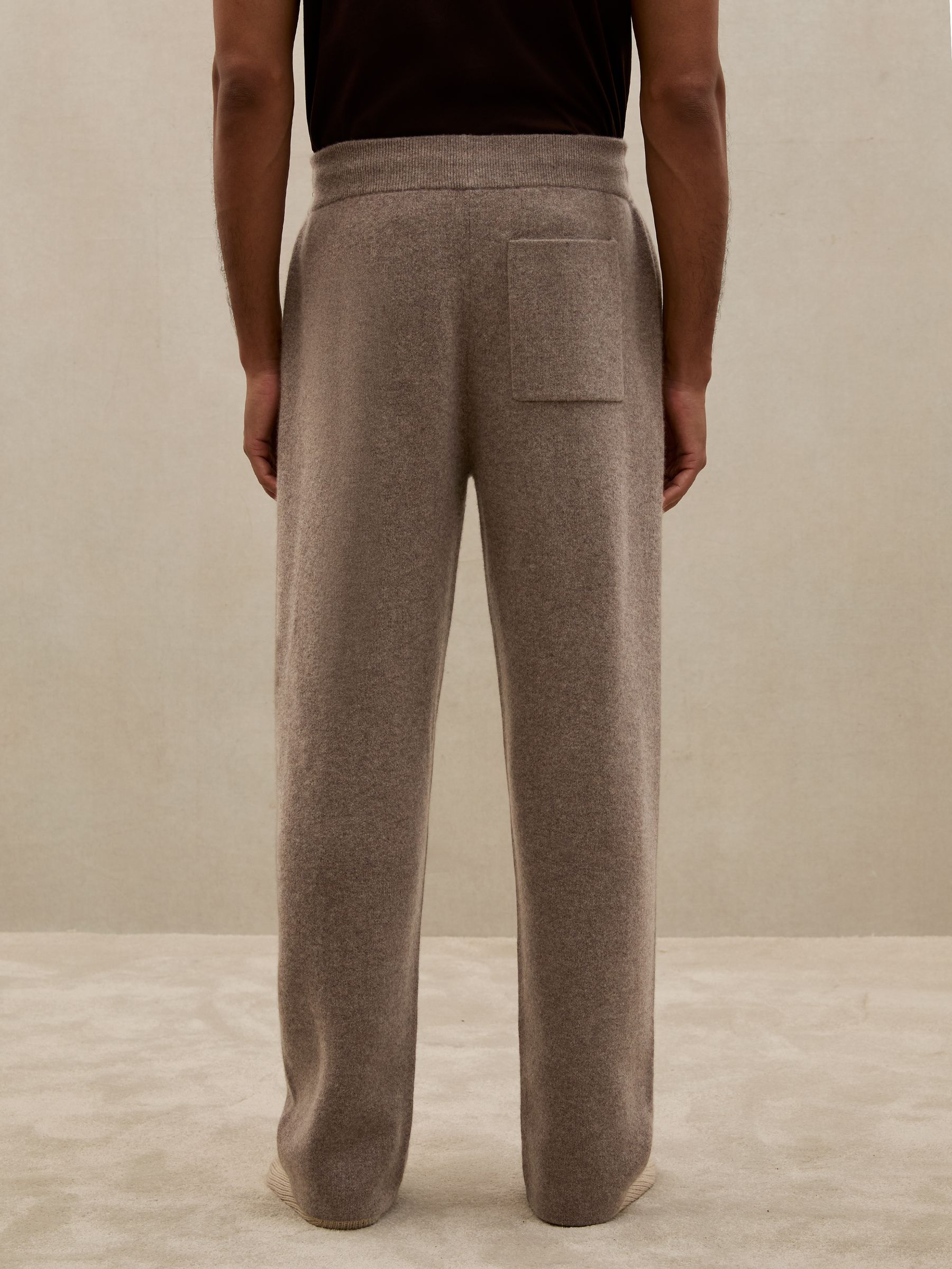Atelier Cashmere-Blend Joggers in Mouse Brown Melange