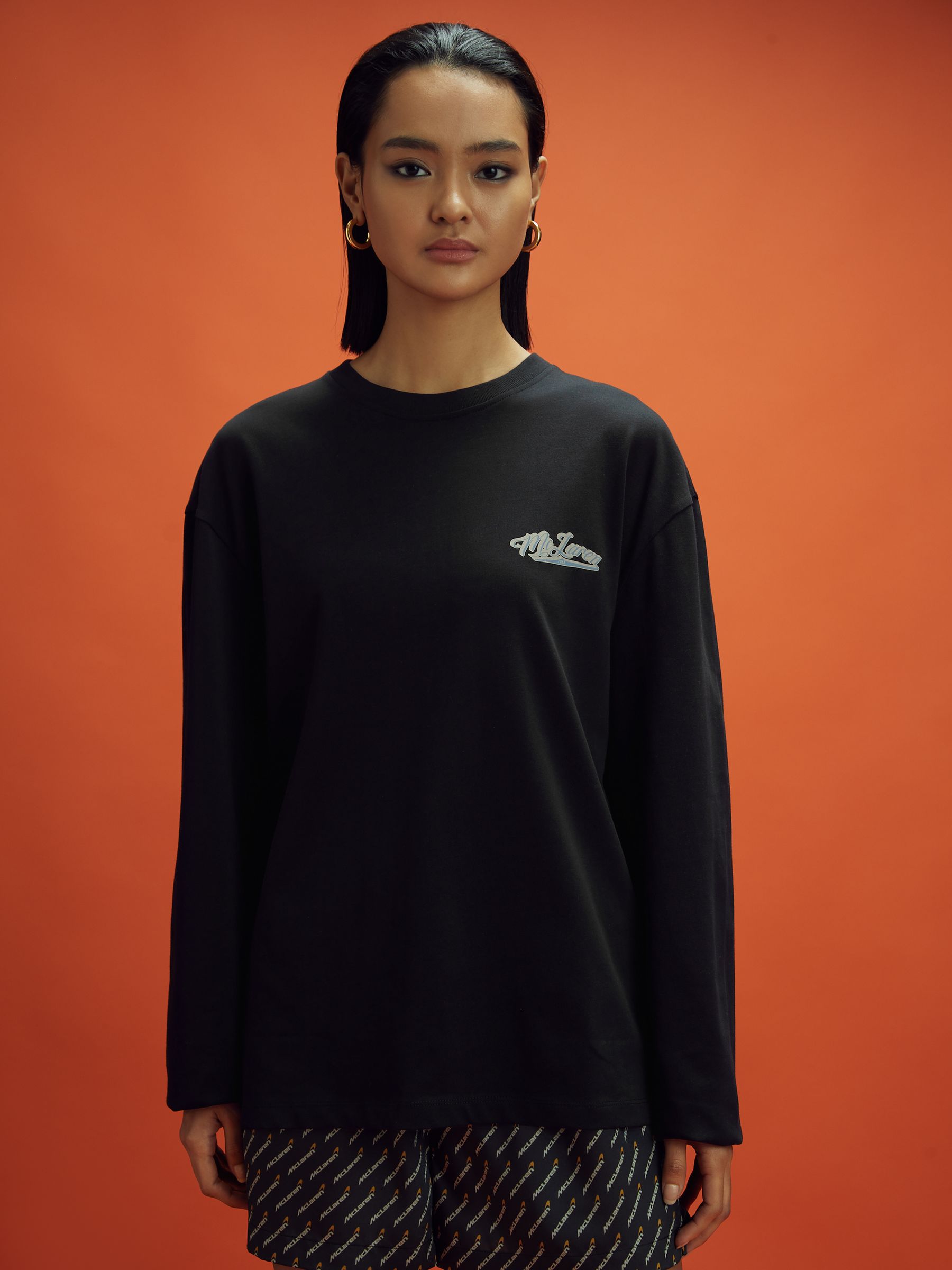 McLaren F1 Crew Neck Tour T-Shirt in Black