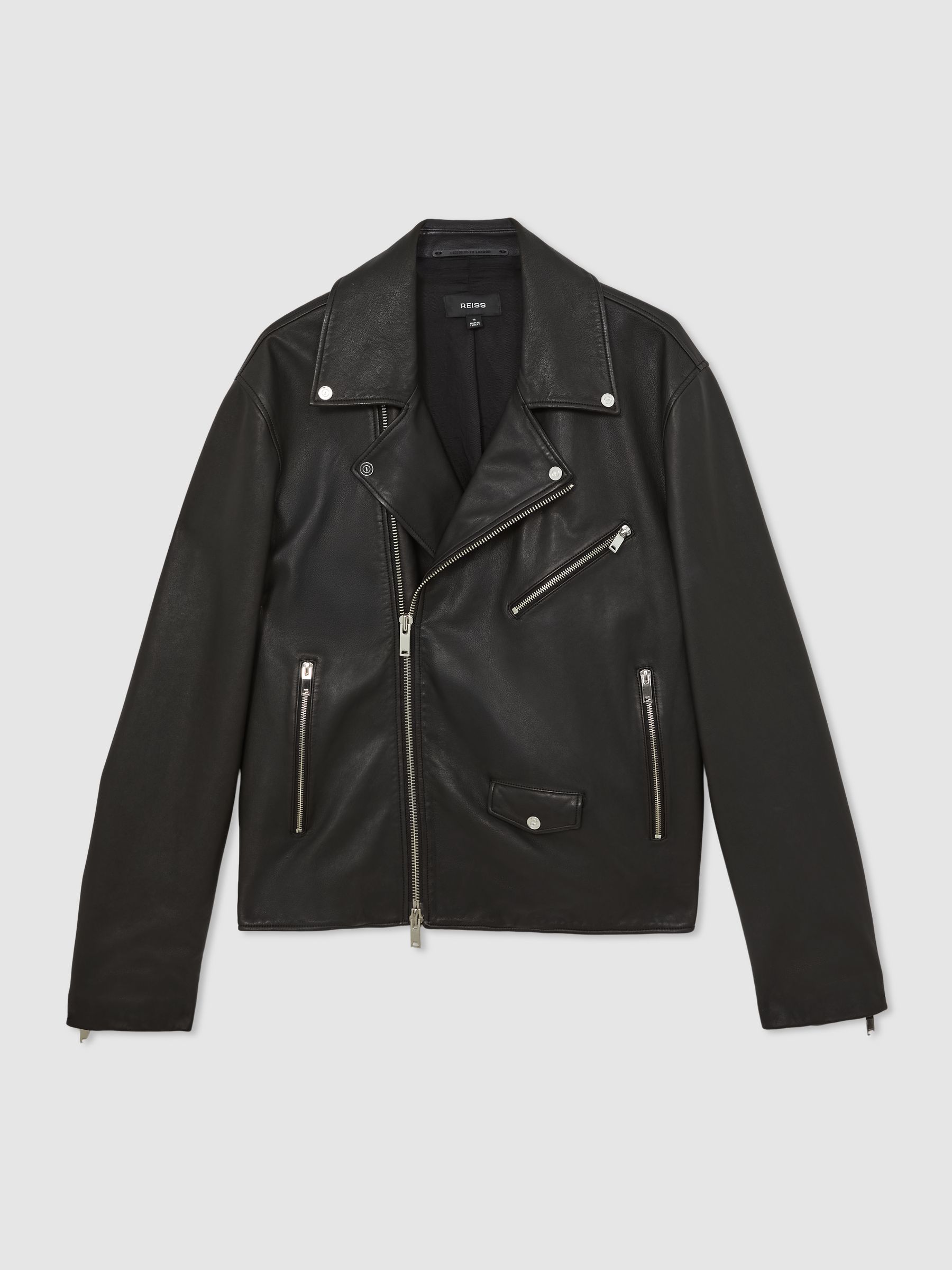 Reiss | Royal Ballet Leather Jacket in Black