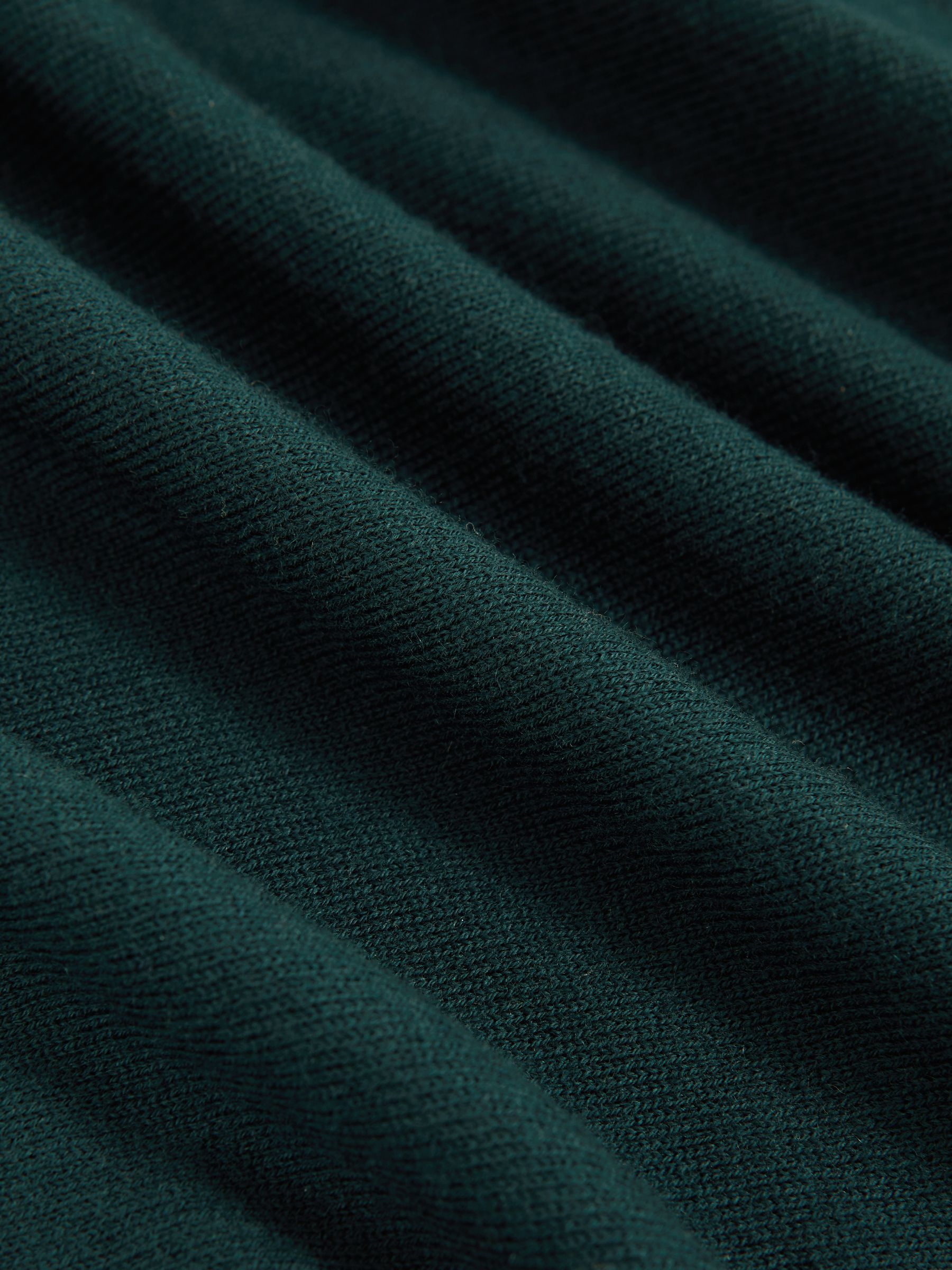 Merino Wool Crew-Neck Jumper in Green