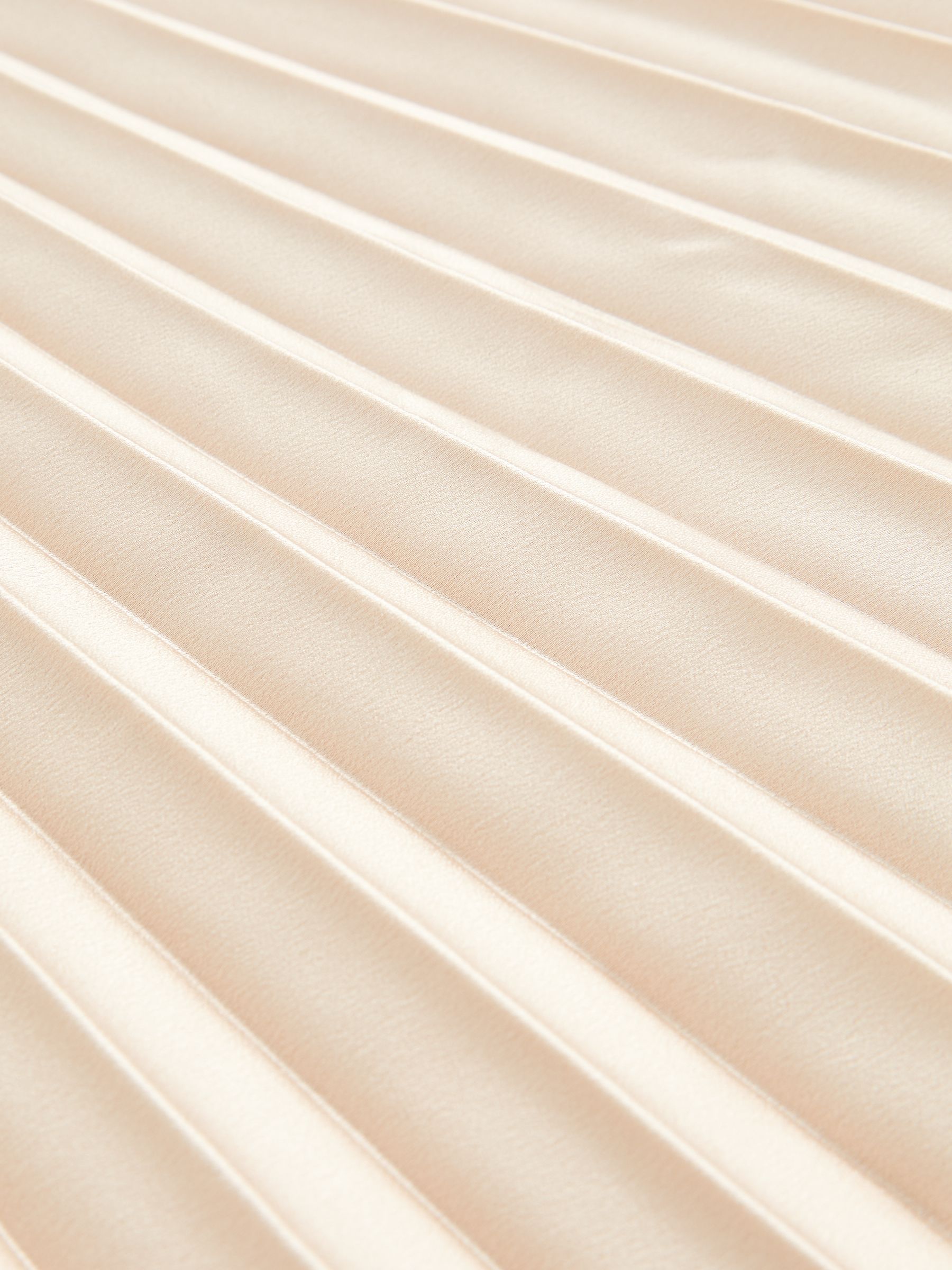 Pleated Midi Skirt in Champagne Neutral