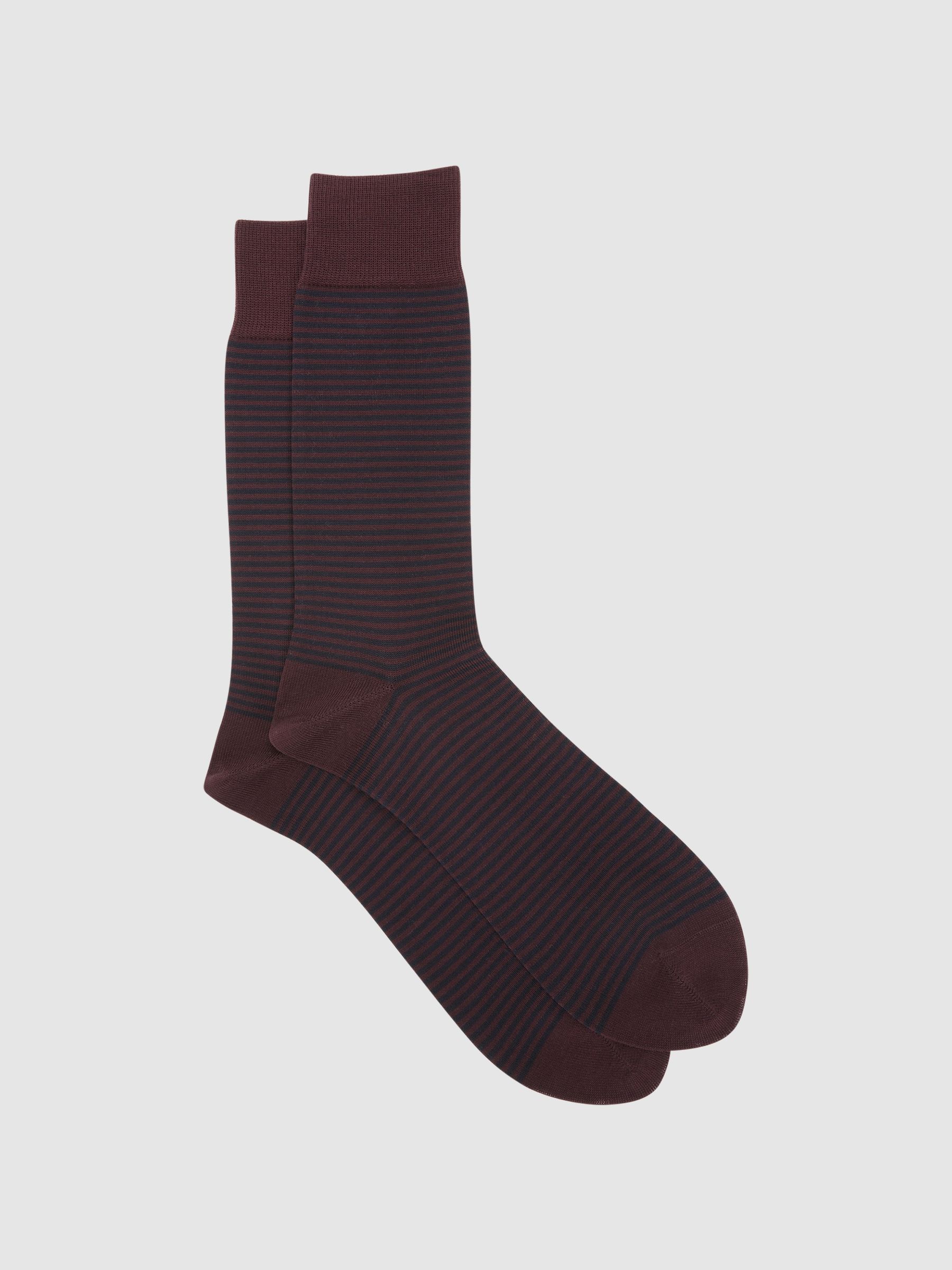 Striped Socks in Black/Navy