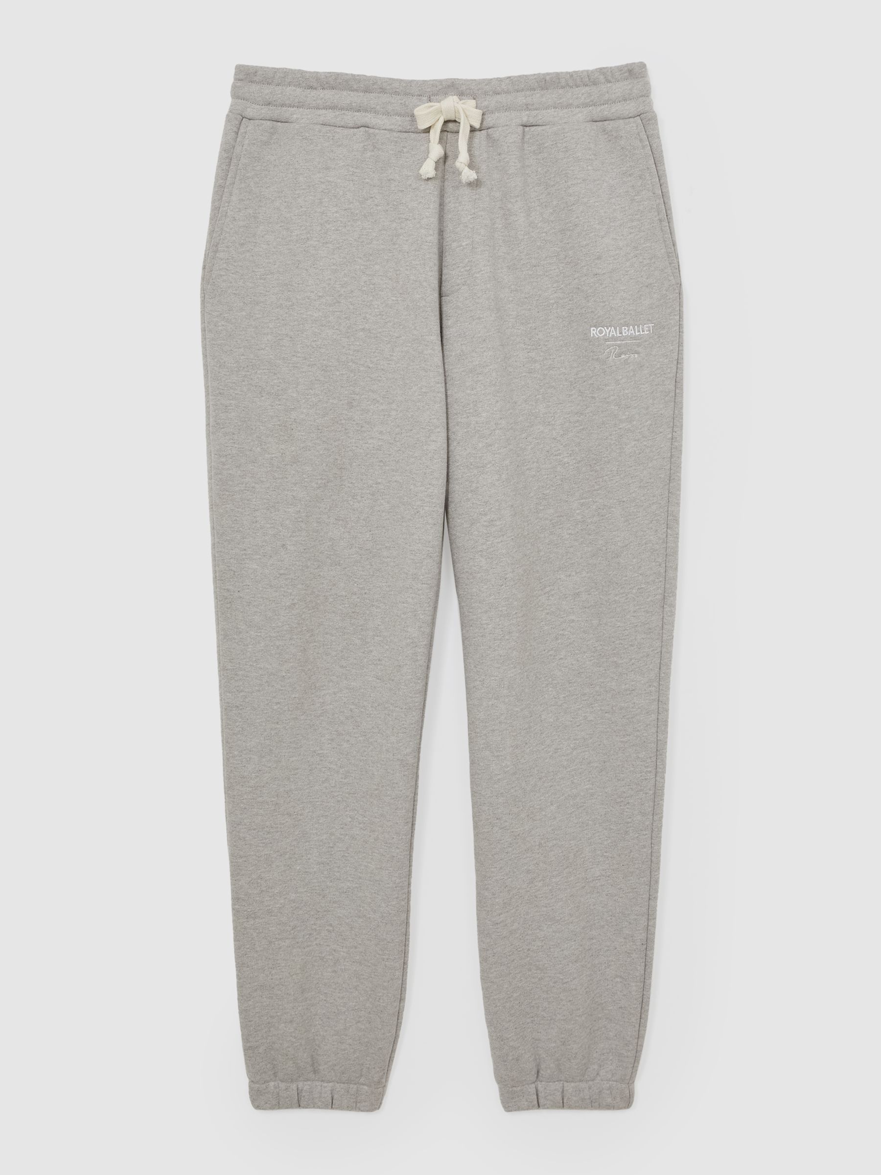 Reiss | Royal Ballet Cuffed Joggers in Grey Melange