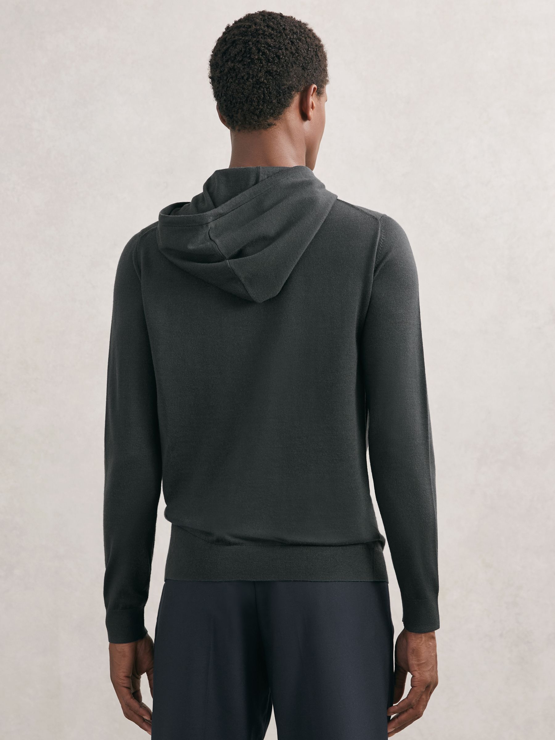 Hoodie in Bottle Green