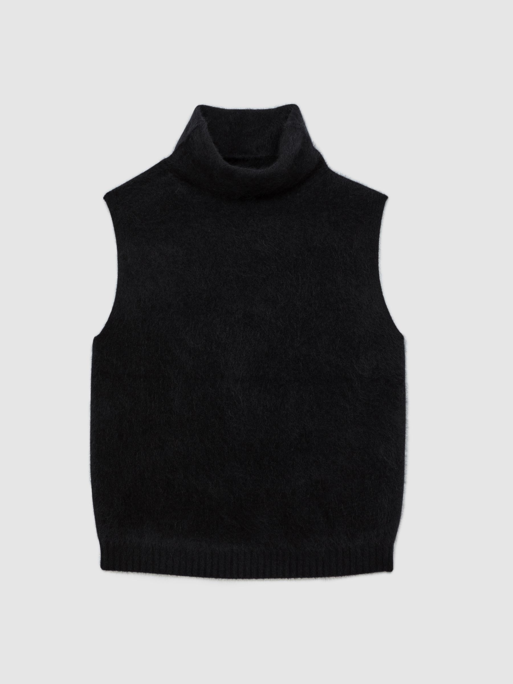 Atelier 100% Brushed-Cashmere Tank Top in Black