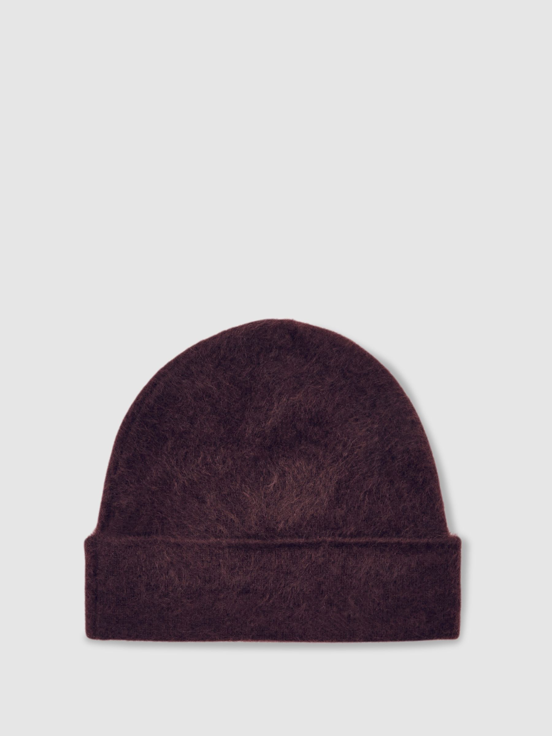 100% Cashmere Beanie in Burgundy