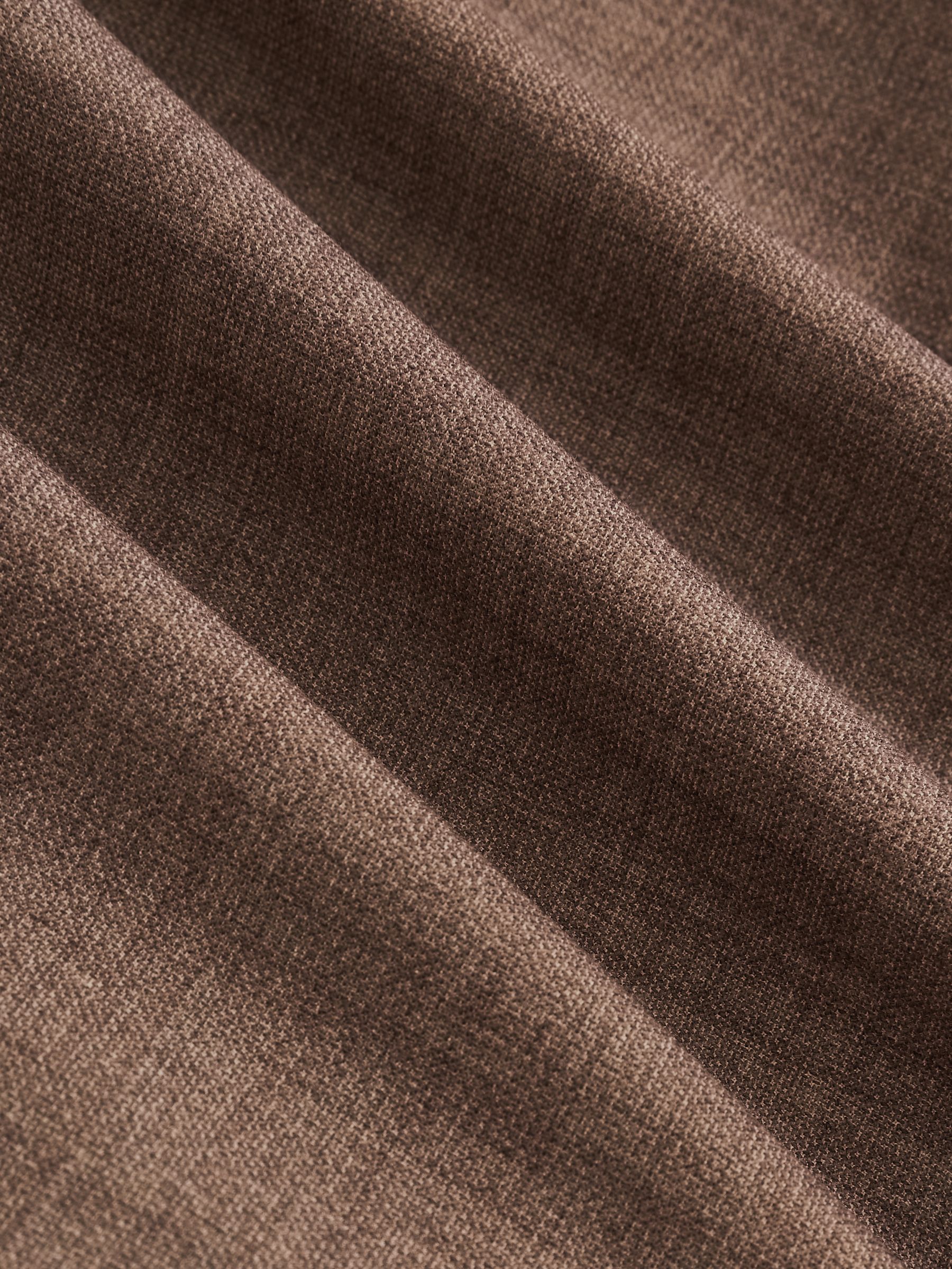 Double-Breasted Textured Suit Blazer Slim-Fit With Wool in Brown