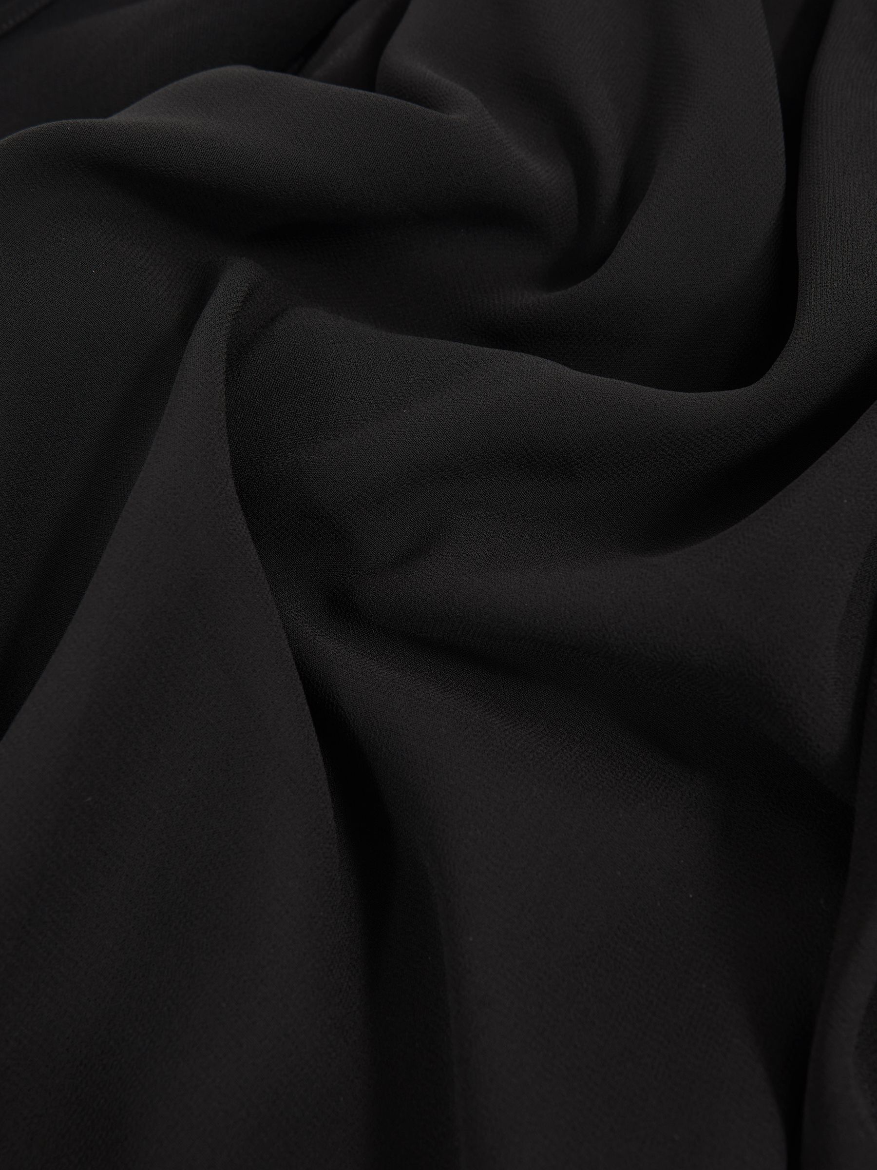 Wide-Leg Cape Jumpsuit in Black