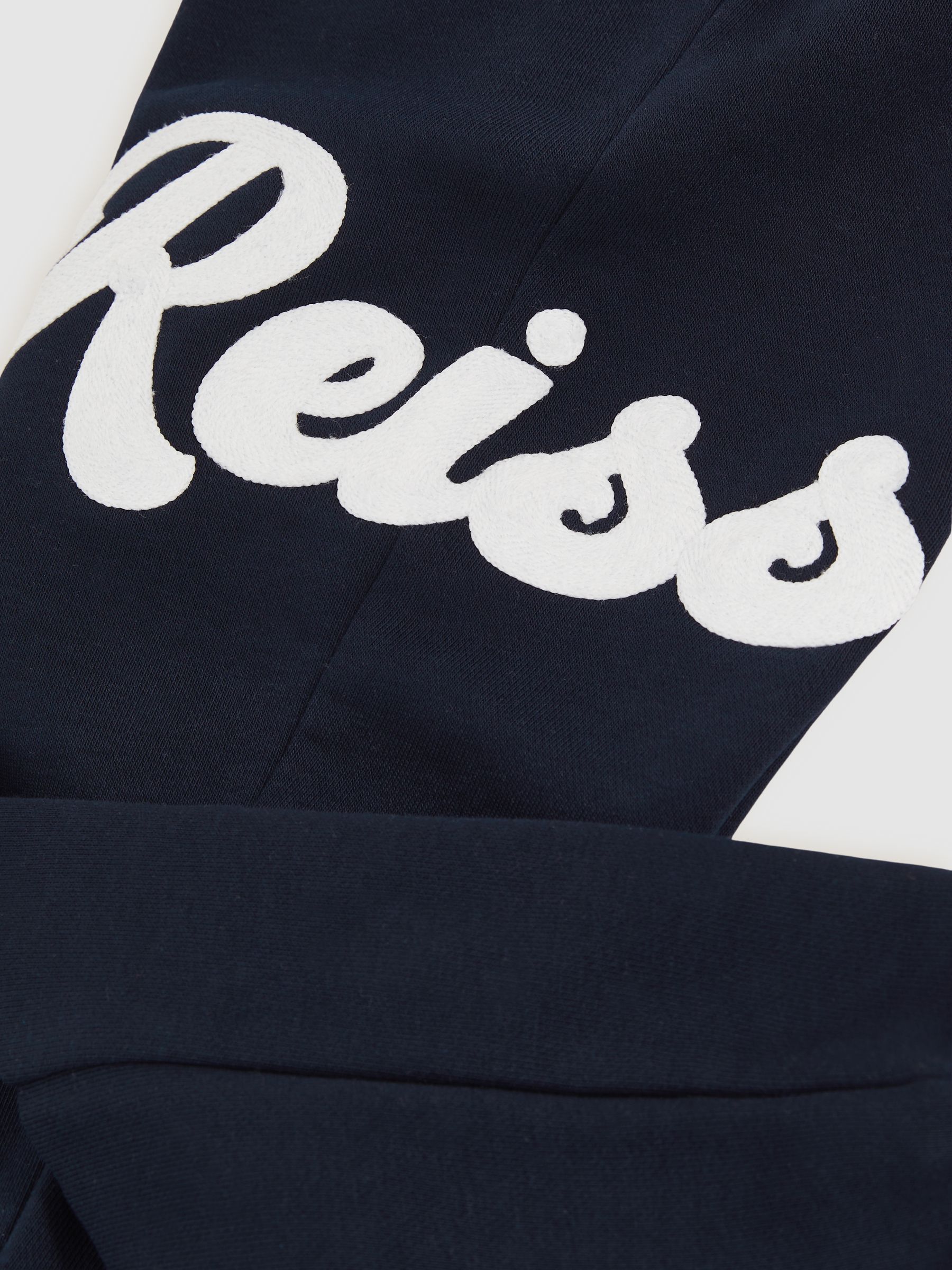 9-13 yrs Cotton-Blend Logo Script Joggers in Navy