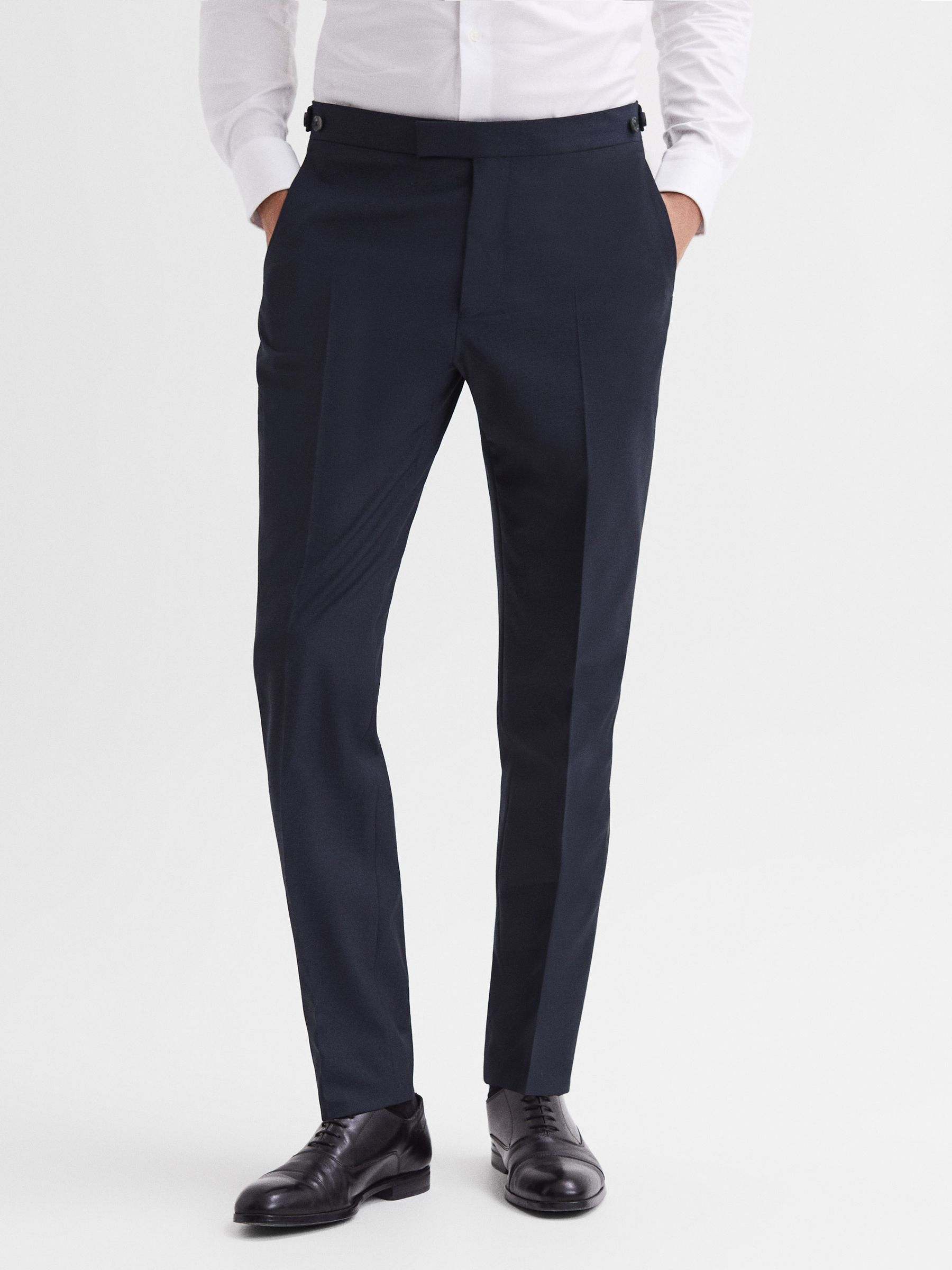 Modern Fit Travel Trousers in Navy