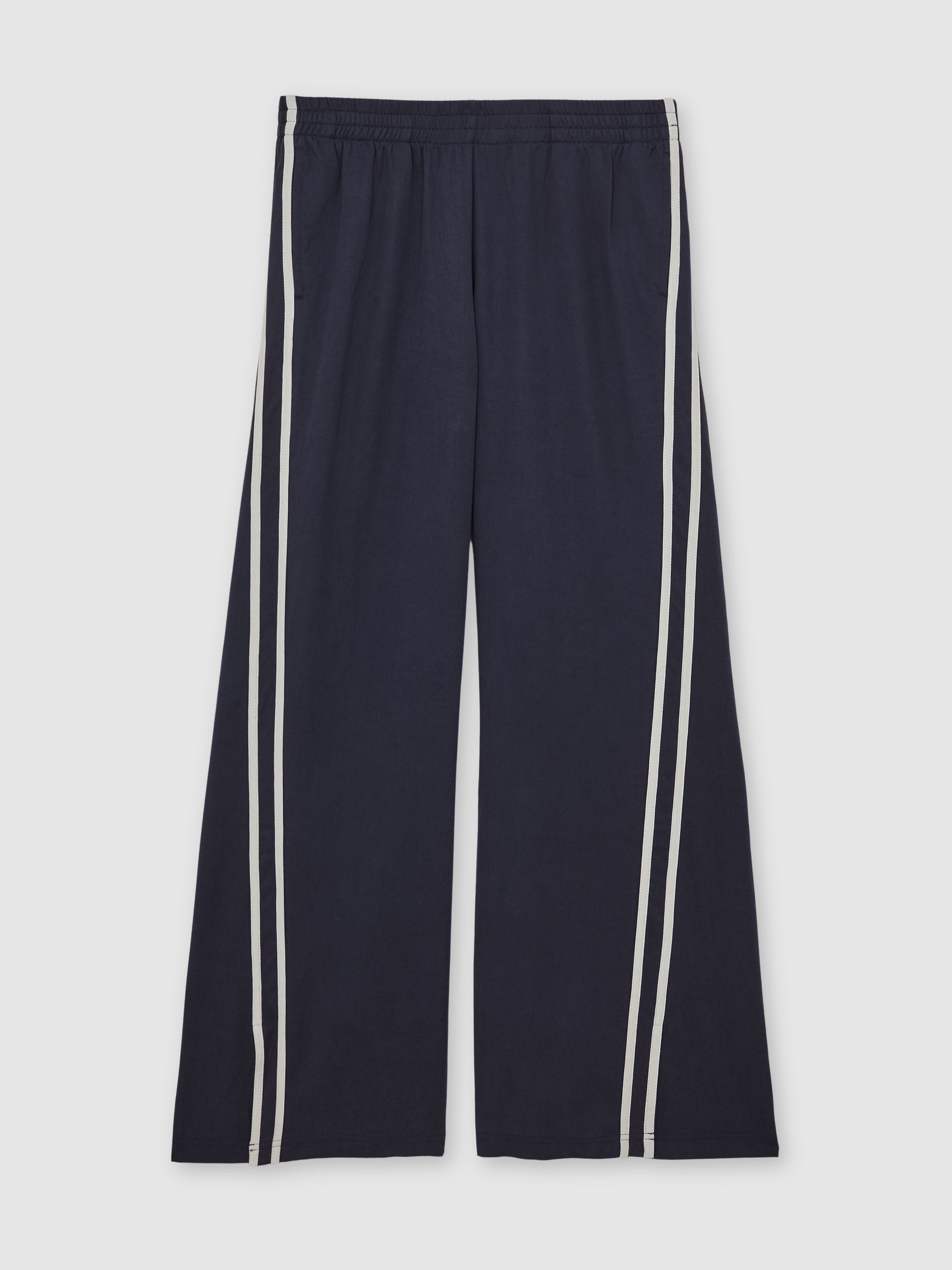 The Upside Side-Stripe Jersey Joggers in Navy