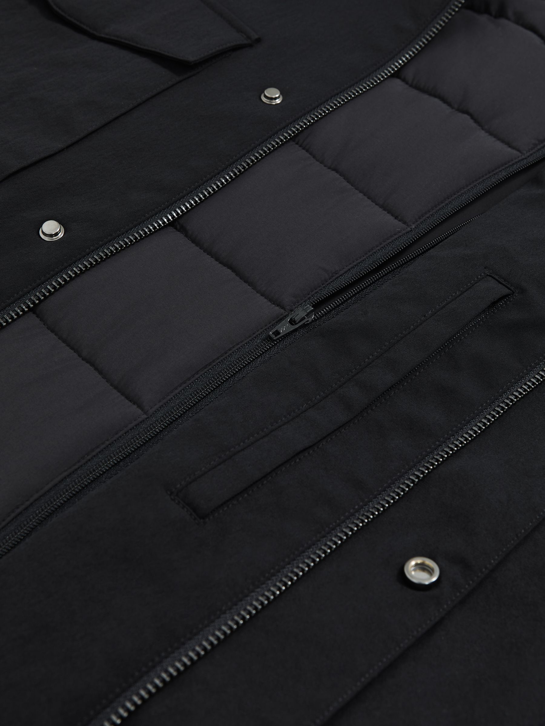 Removable-Gilet Safari Jacket in Navy