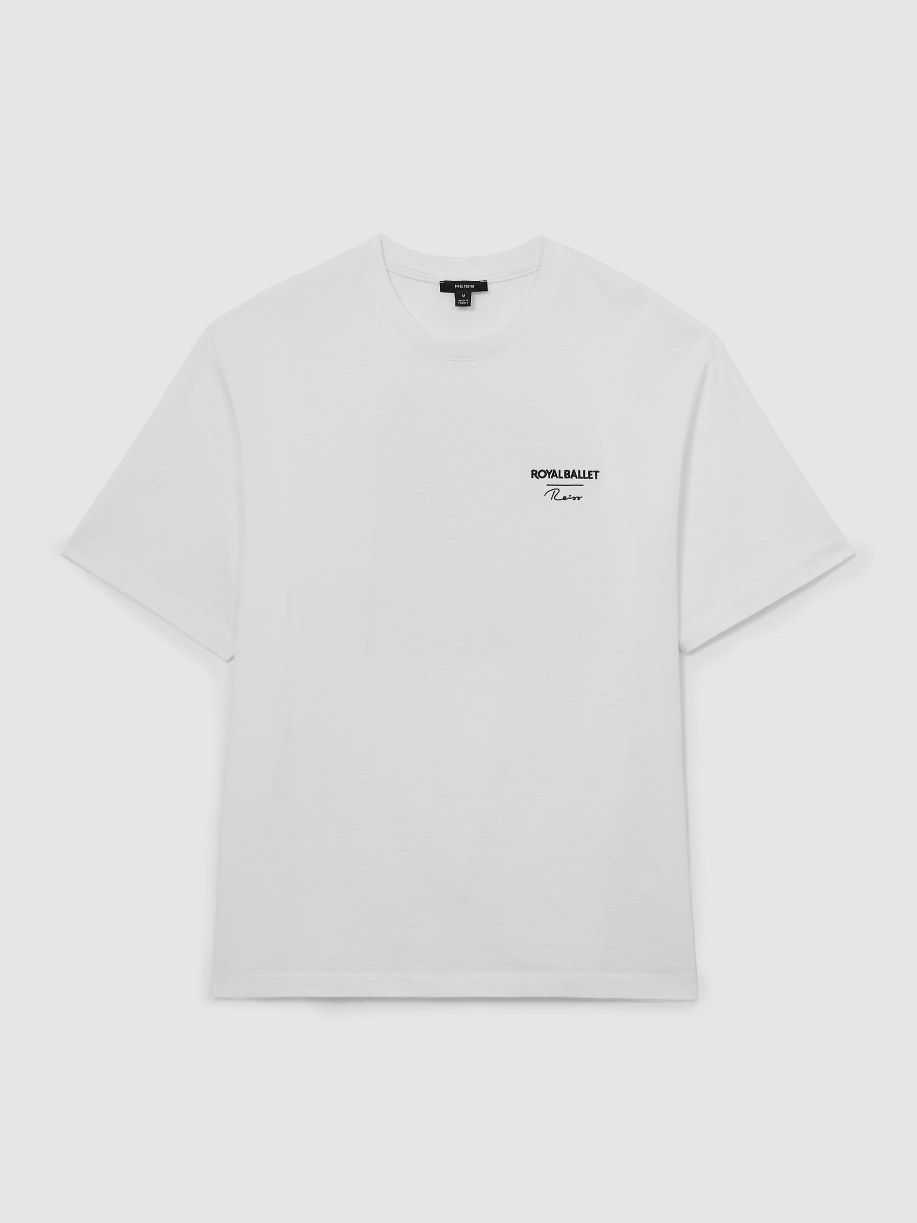 Reiss | Royal Ballet Logo Unisex Fit T-Shirt in White