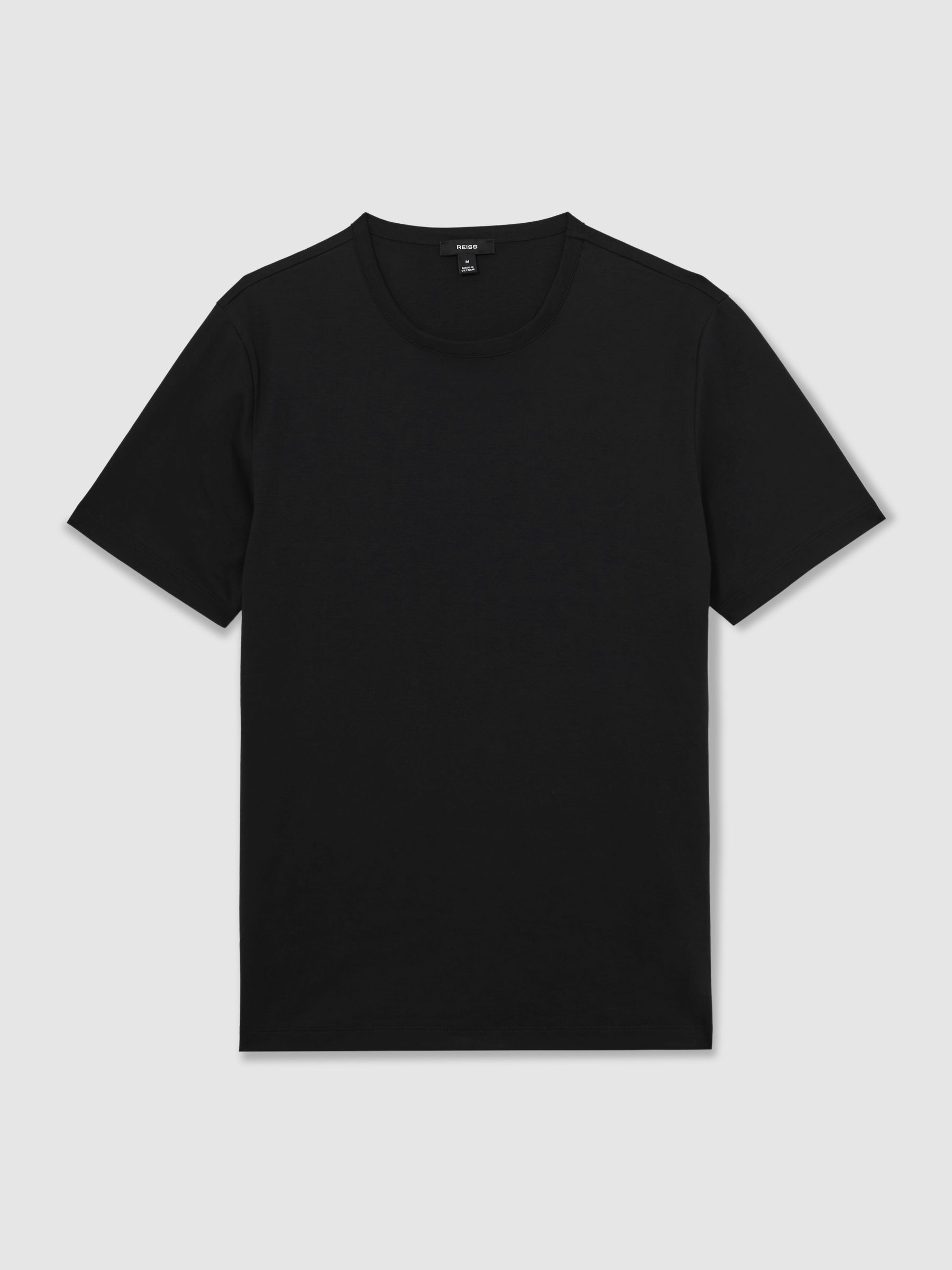 Airwater-Cotton Crew-Neck T-Shirt in Black