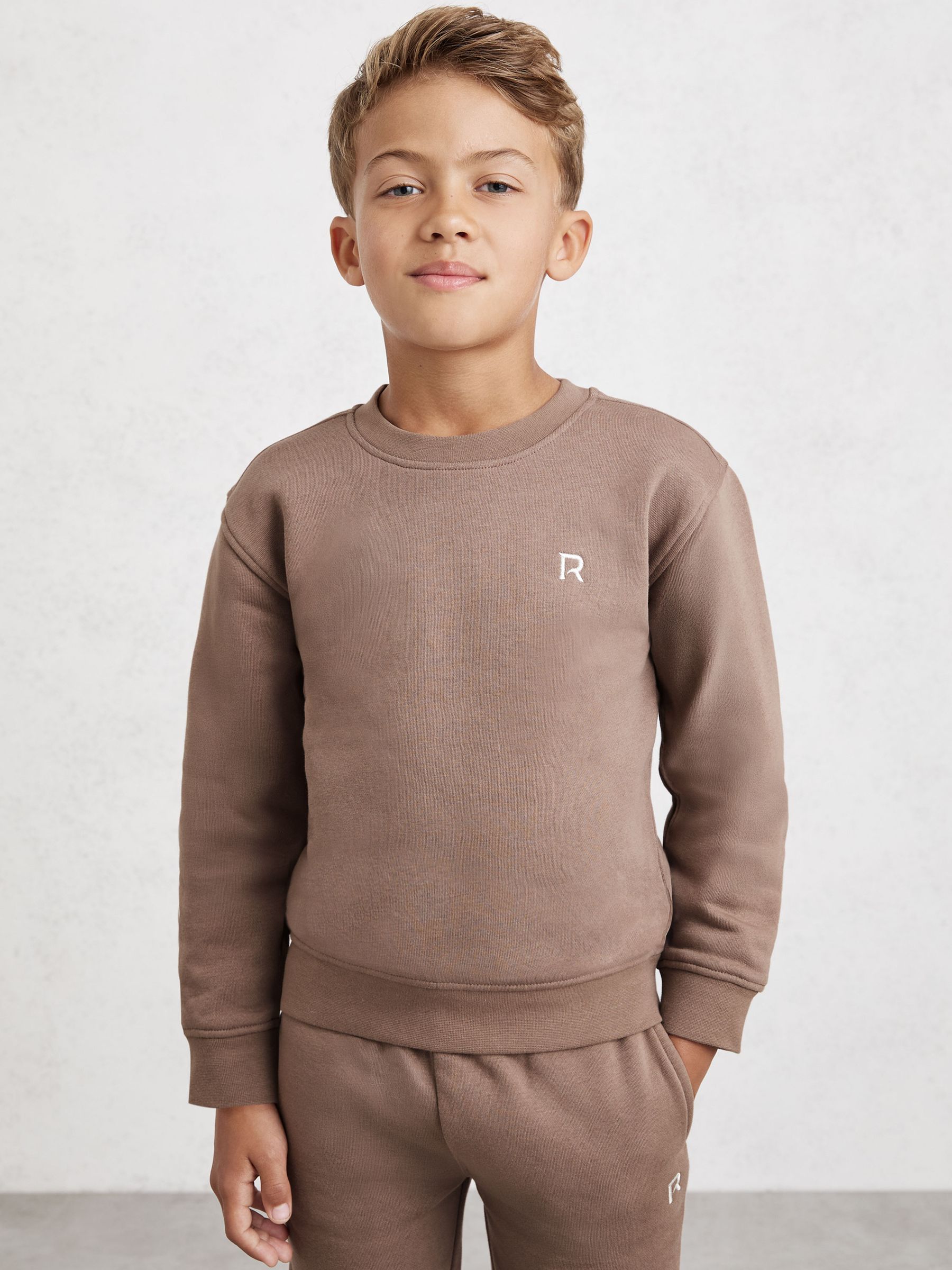 3-9 yrs Logo Sweatshirt and Joggers Set Cotton-Blend in Black