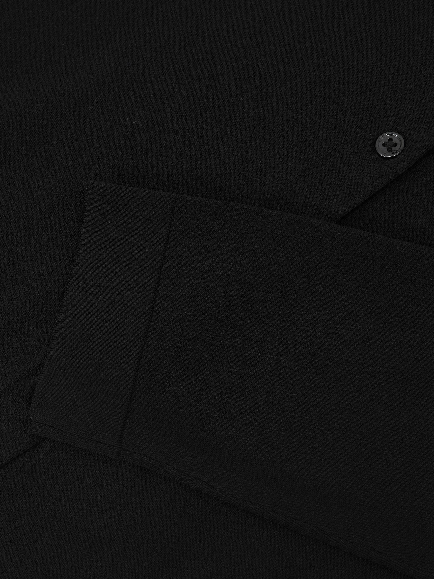 Lightweight Cropped Cardigan in Black