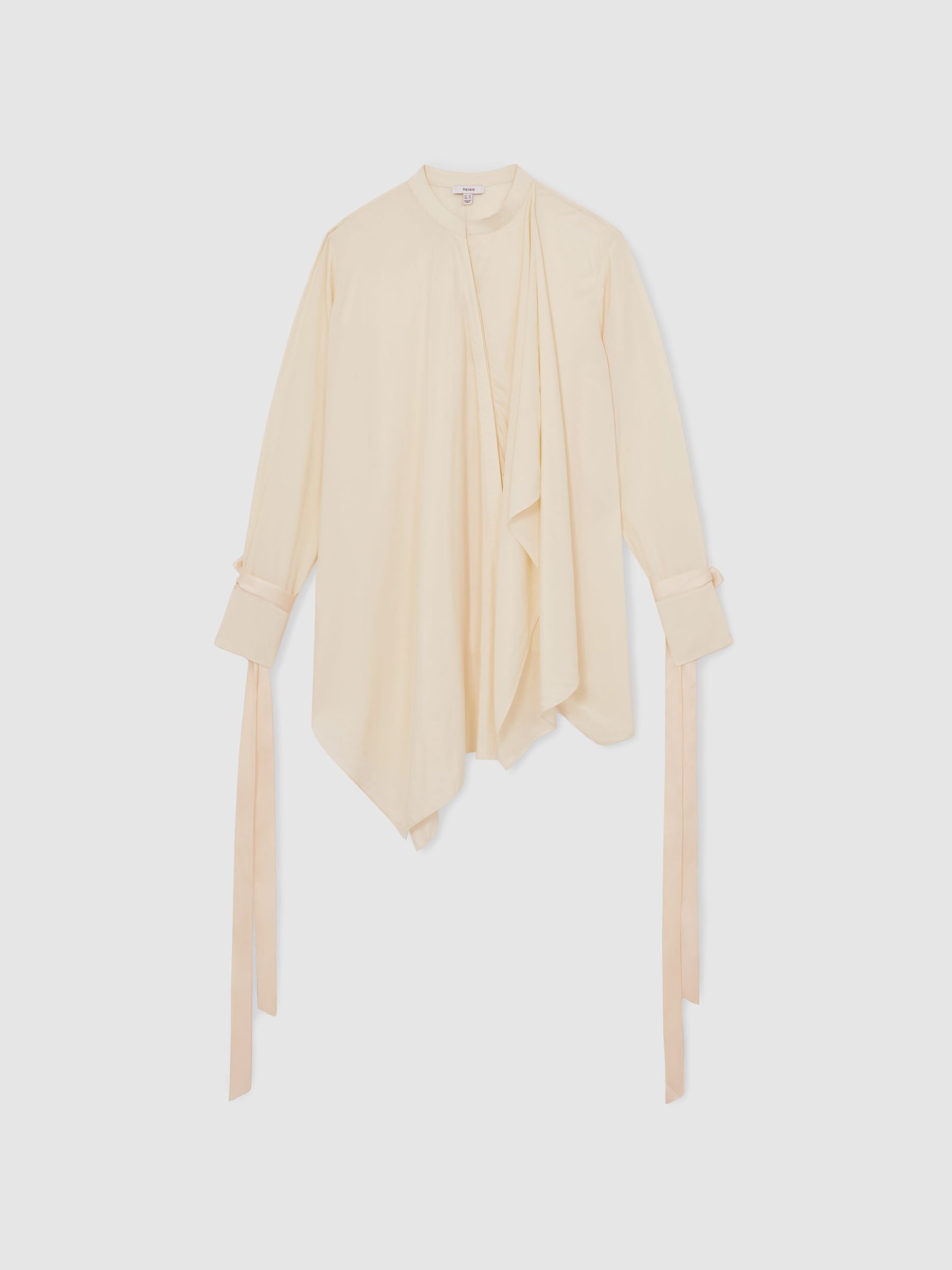 Reiss | Royal Ballet Tie-Cuff Blouse in Cream