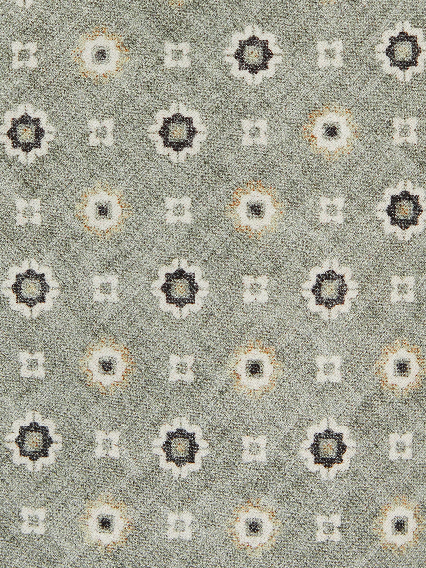 Silk Floral-Medallion Tie in Soft Sage